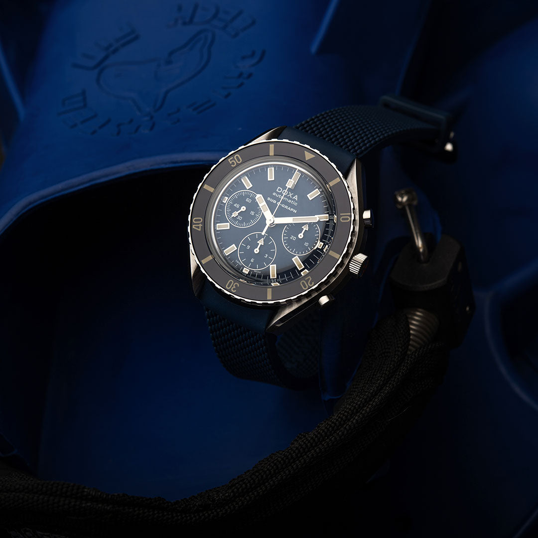 Doxa 200 C-Graph - Carribean (Navy blue)