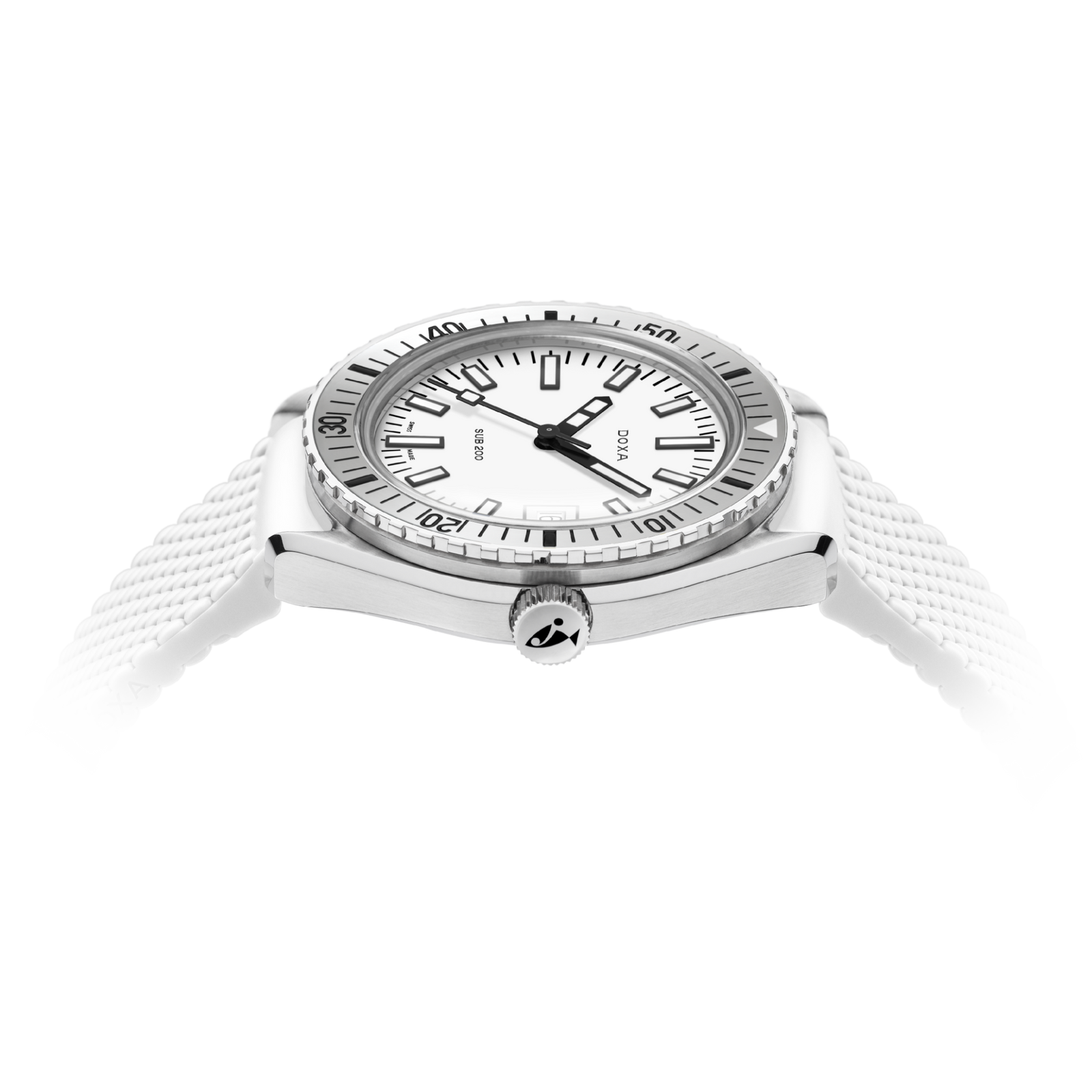 Doxa 200 - Whitepearl (White) Steel Bezel