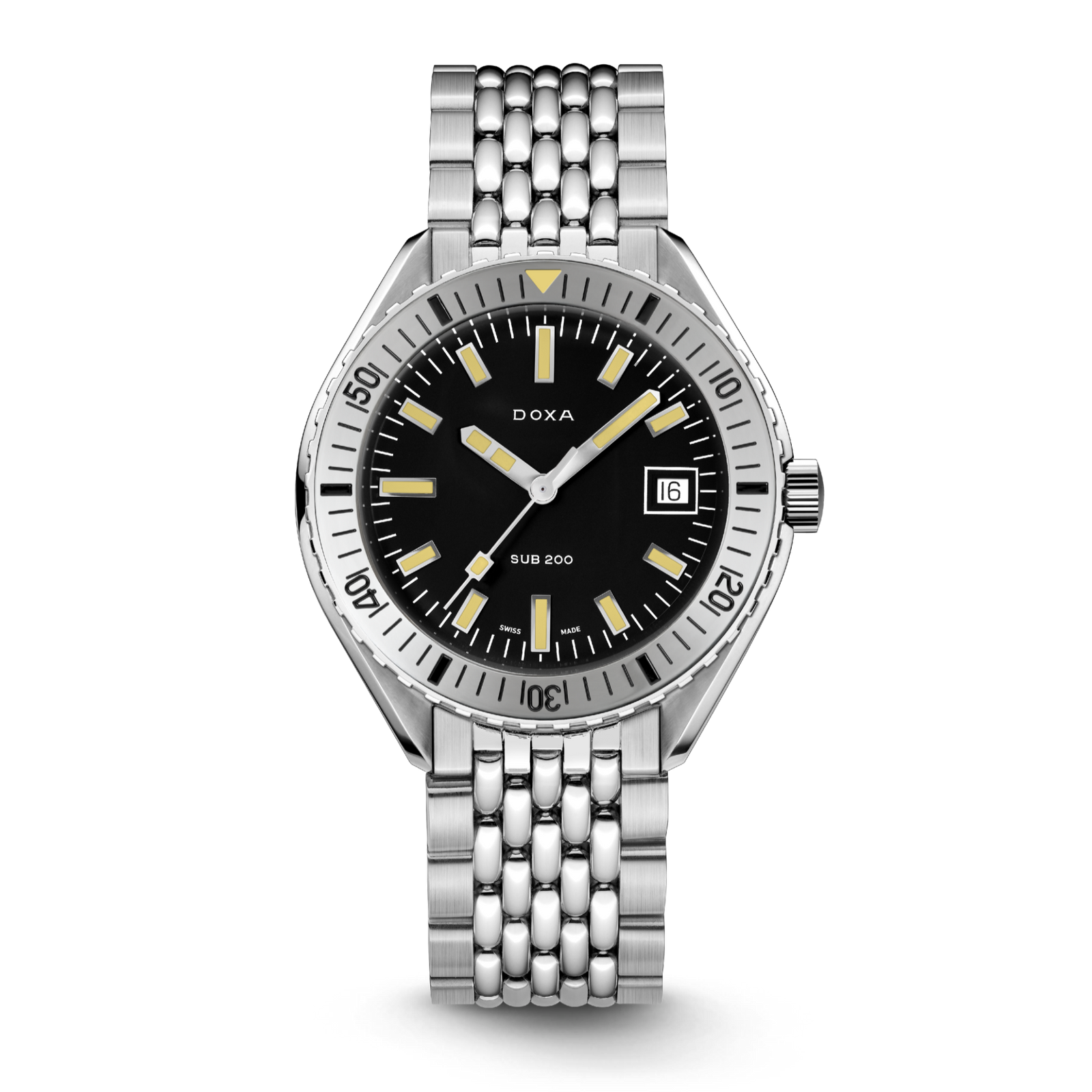 Doxa 200 - Sharkhunter (Black) Steel Bezel