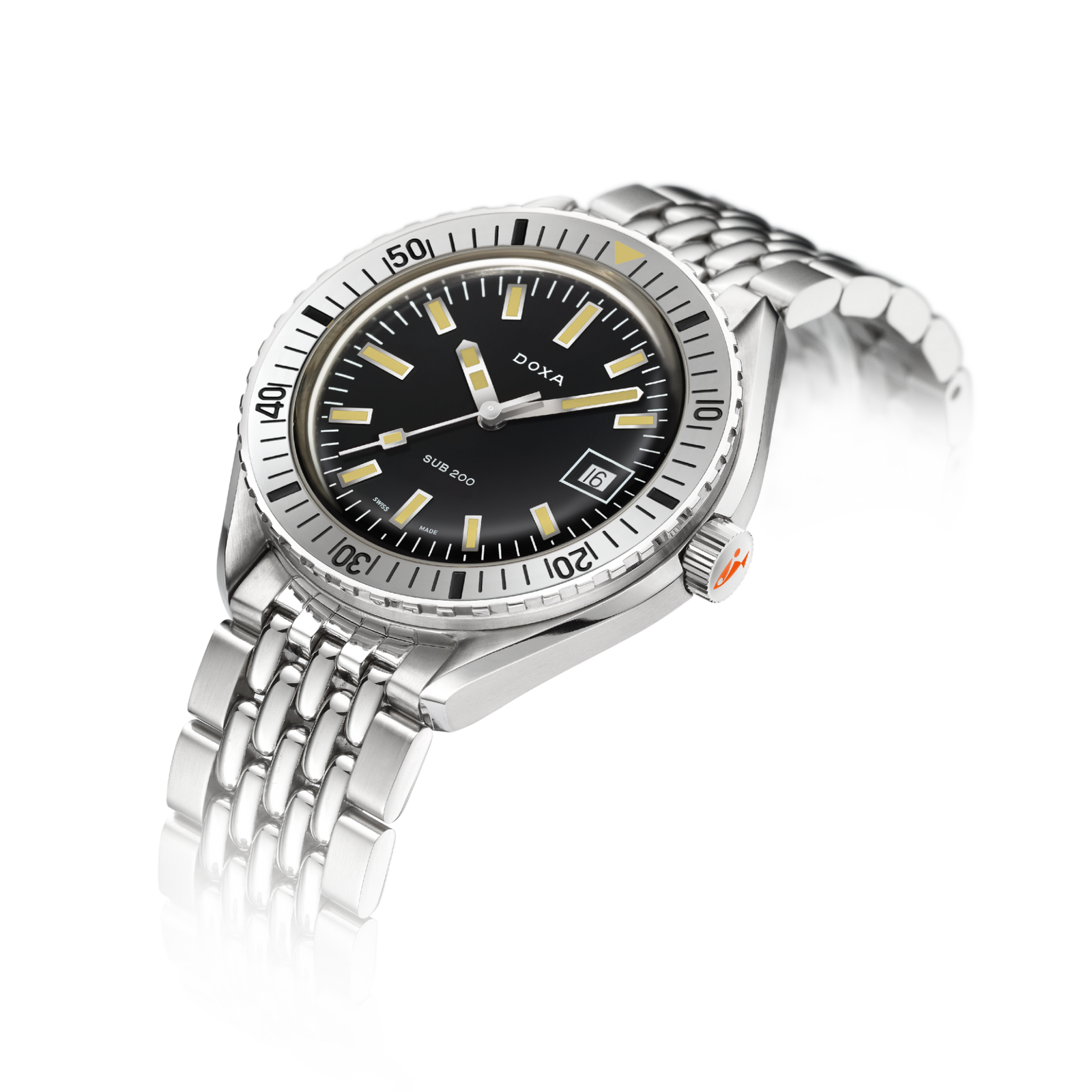 Doxa 200 - Sharkhunter (Black) Steel Bezel