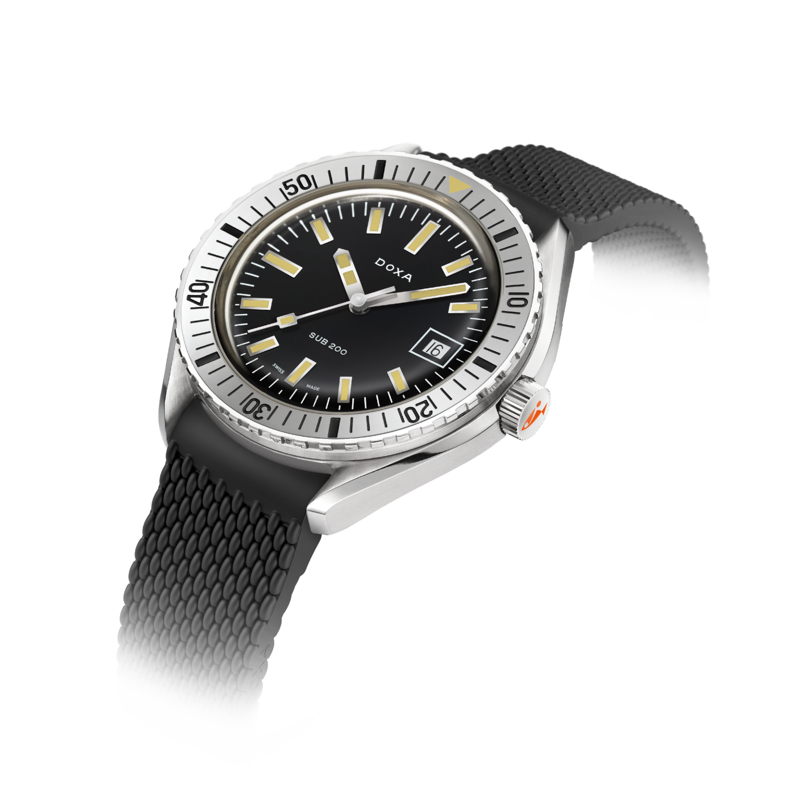 Doxa 200 - Sharkhunter (Black) Steel Bezel
