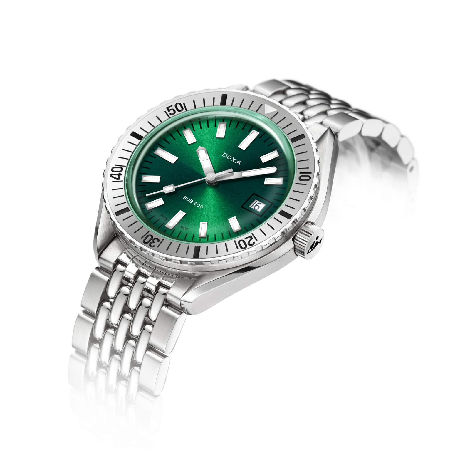 Doxa 200 - Sea Emerald (Green) Steel Bezel