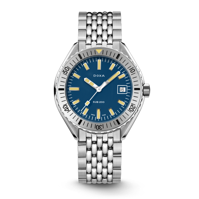 Doxa 200 - Carribean (Navy Blue) Steel Bezel