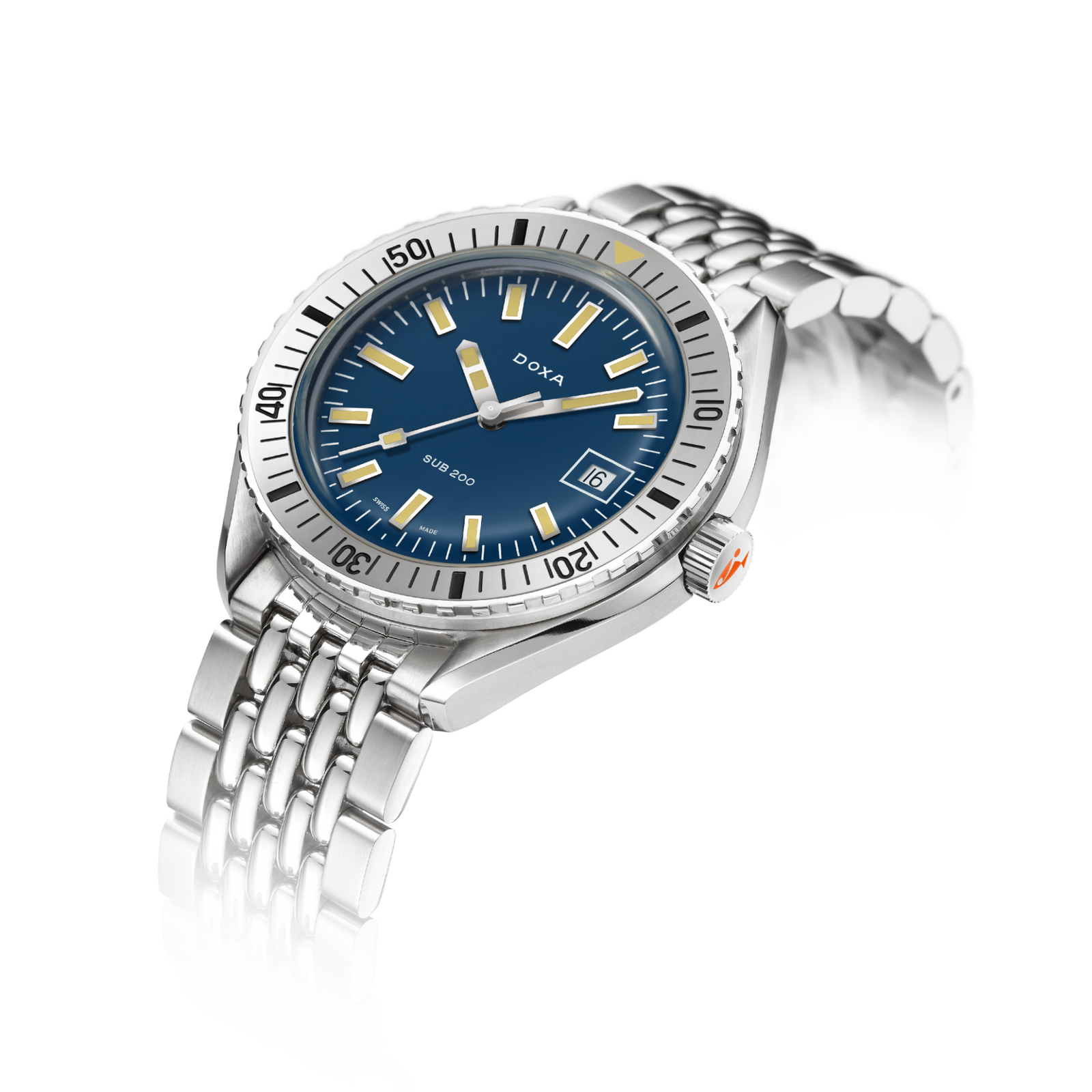 Doxa 200 - Carribean (Navy Blue) Steel Bezel