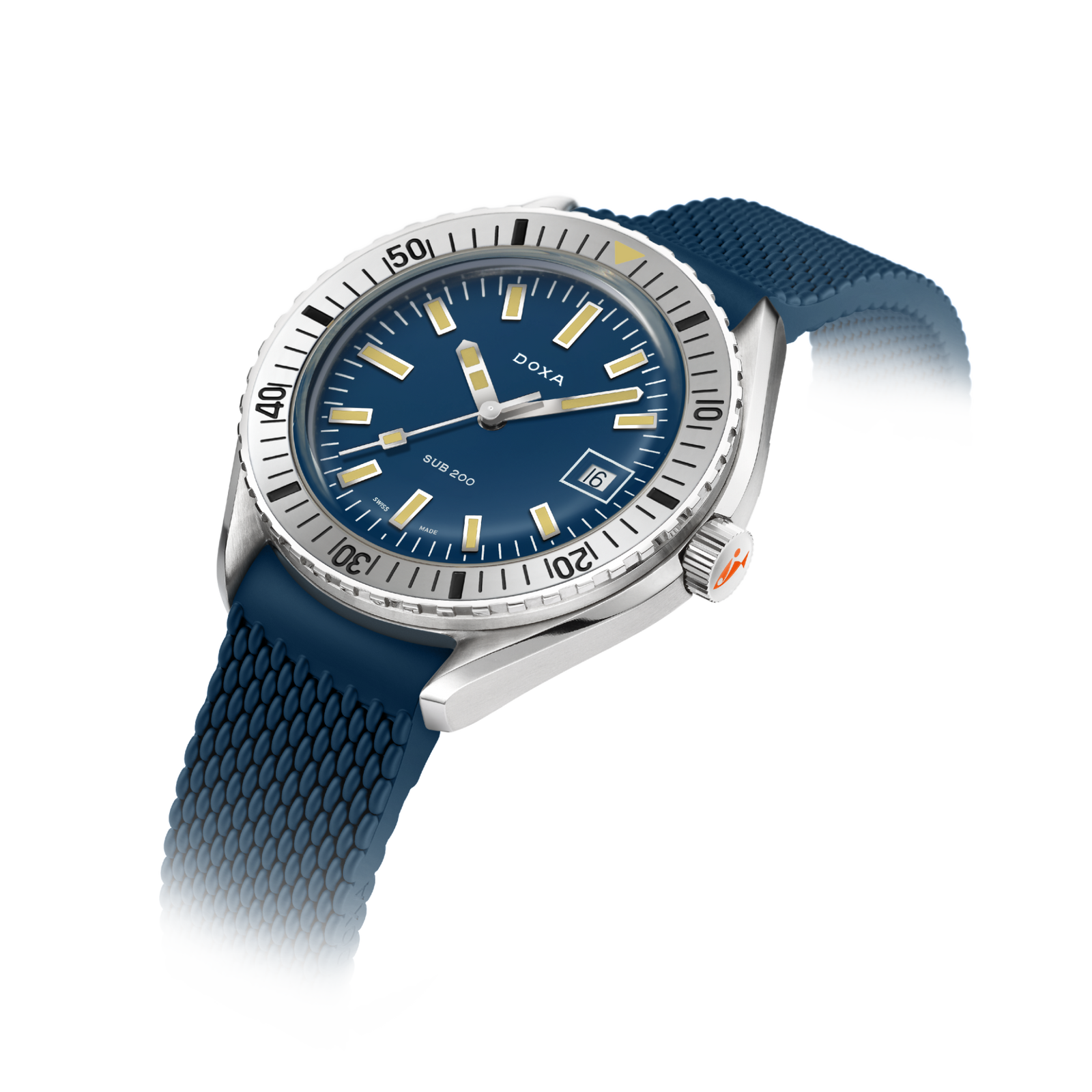 Doxa 200 - Carribean (Navy Blue) Steel Bezel