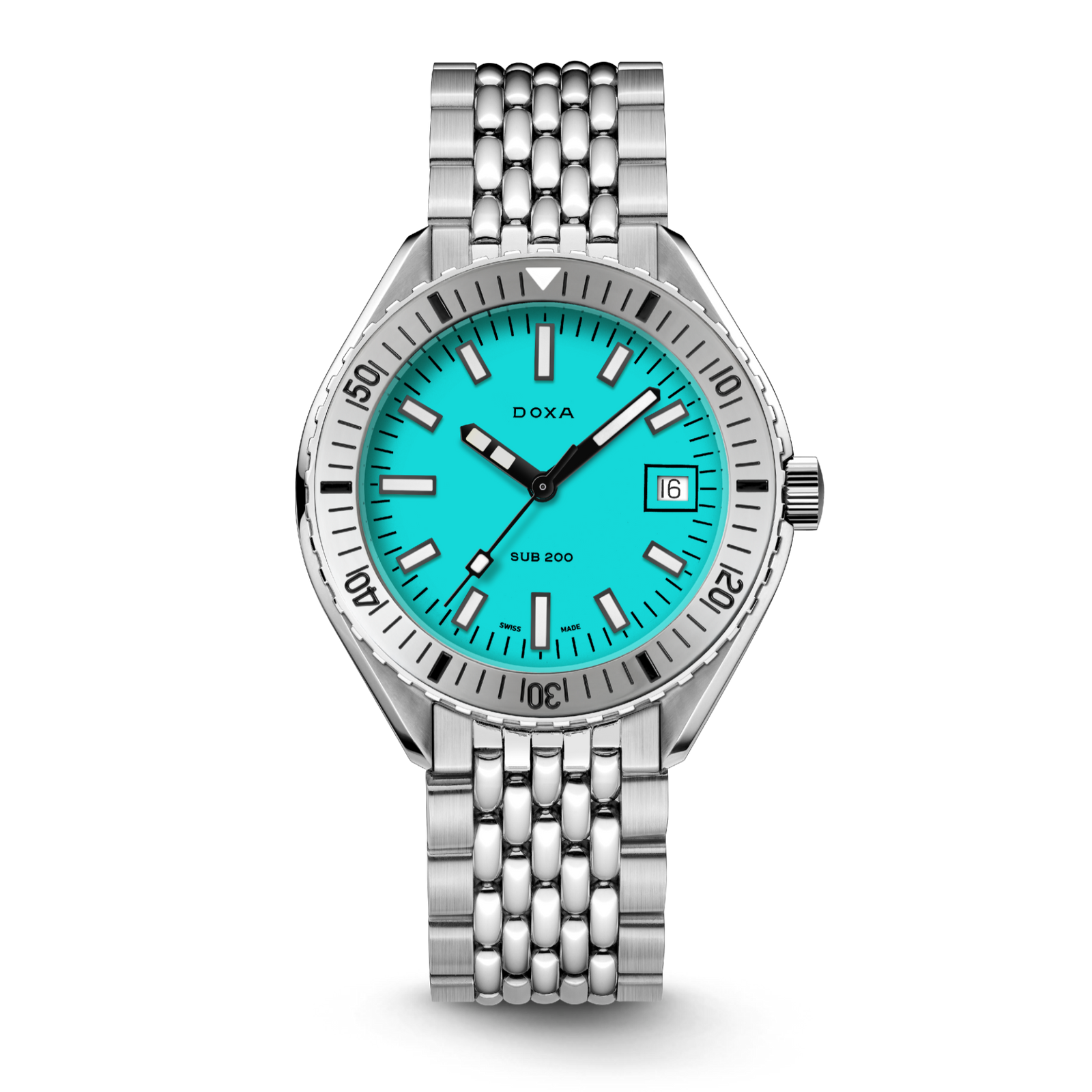 Doxa 200 - Aquamarine (Turquoise) Steel Bezel