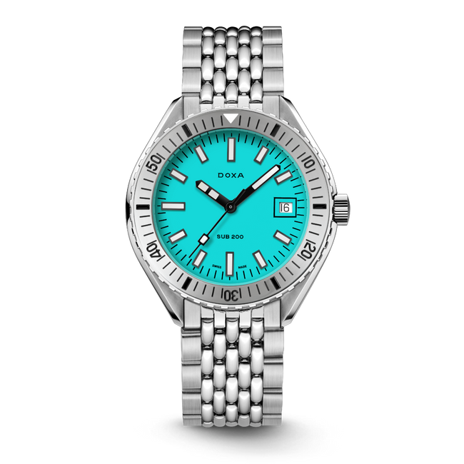 Doxa 200 - Aquamarine (Turquoise) Steel Bezel
