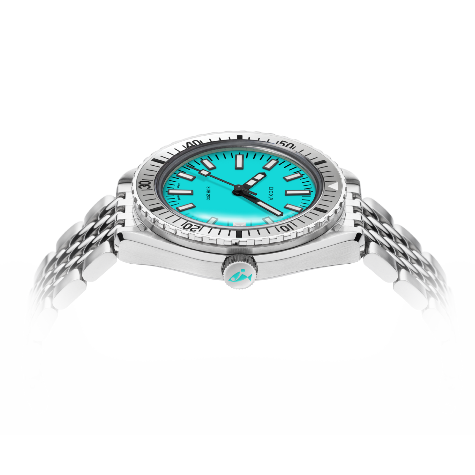 Doxa 200 - Aquamarine (Turquoise) Steel Bezel