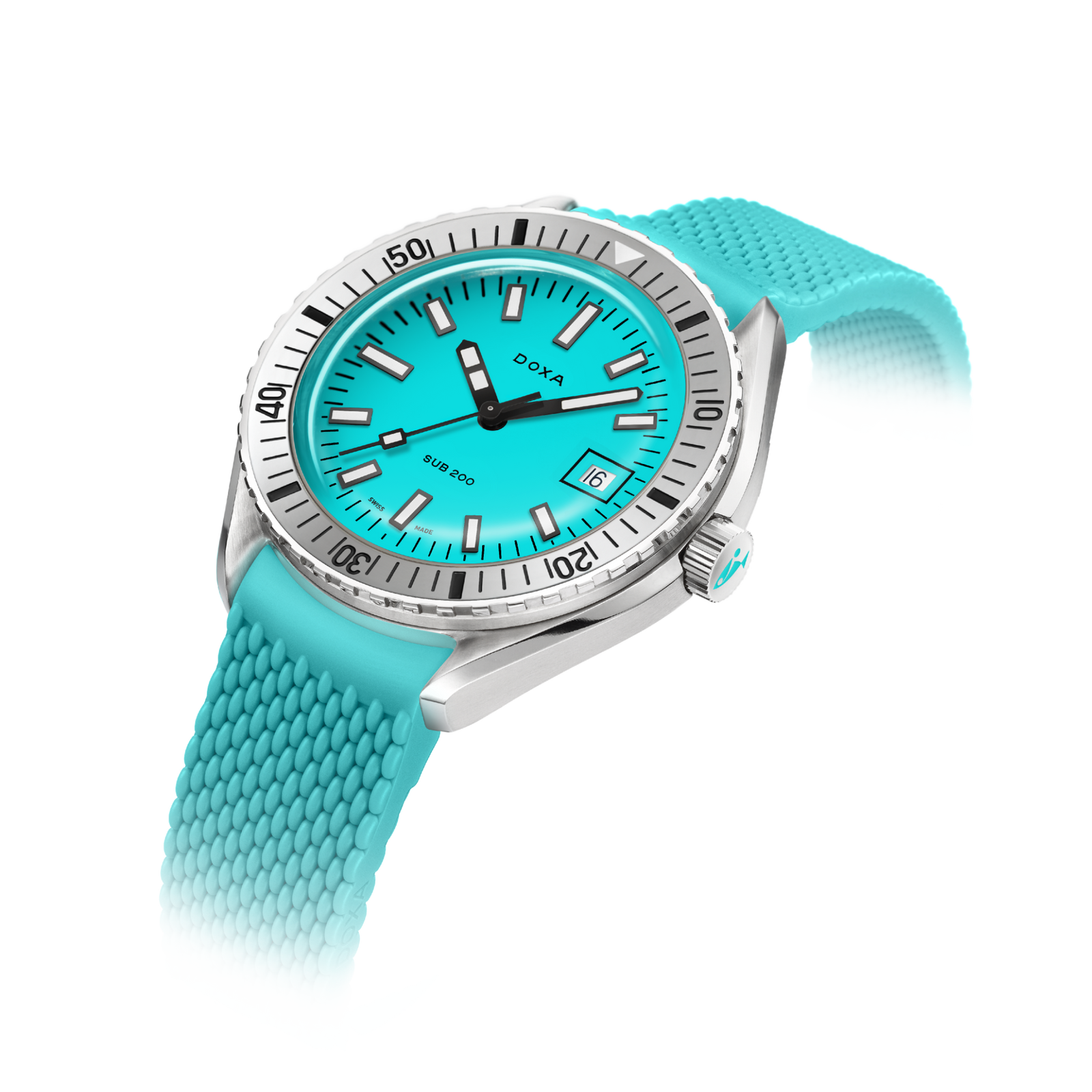 Doxa 200 - Aquamarine (Turquoise) Steel Bezel