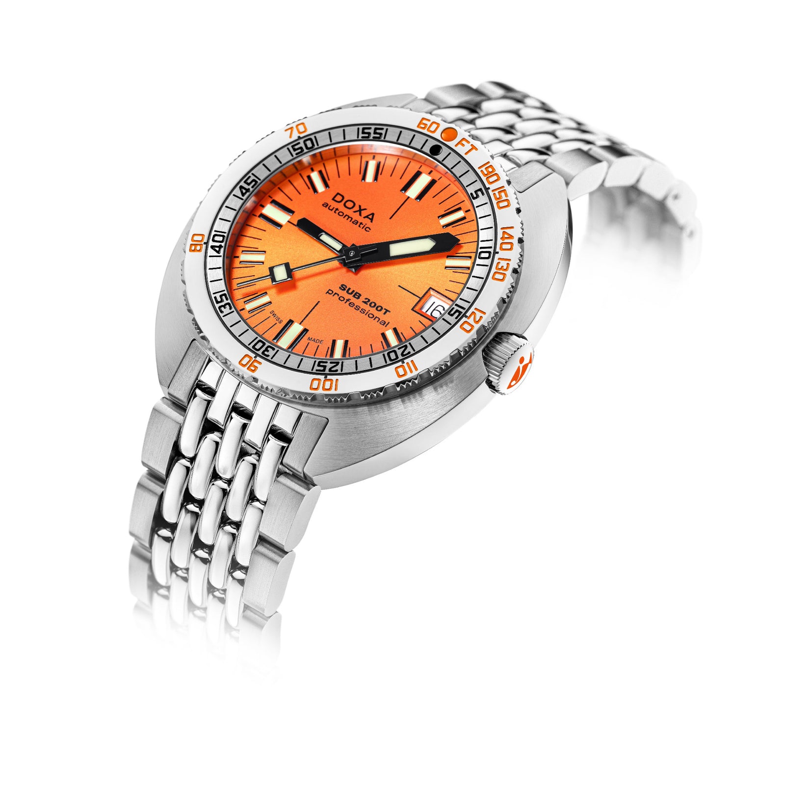 Doxa 200 T - Professional (Orange) Sunray Dial