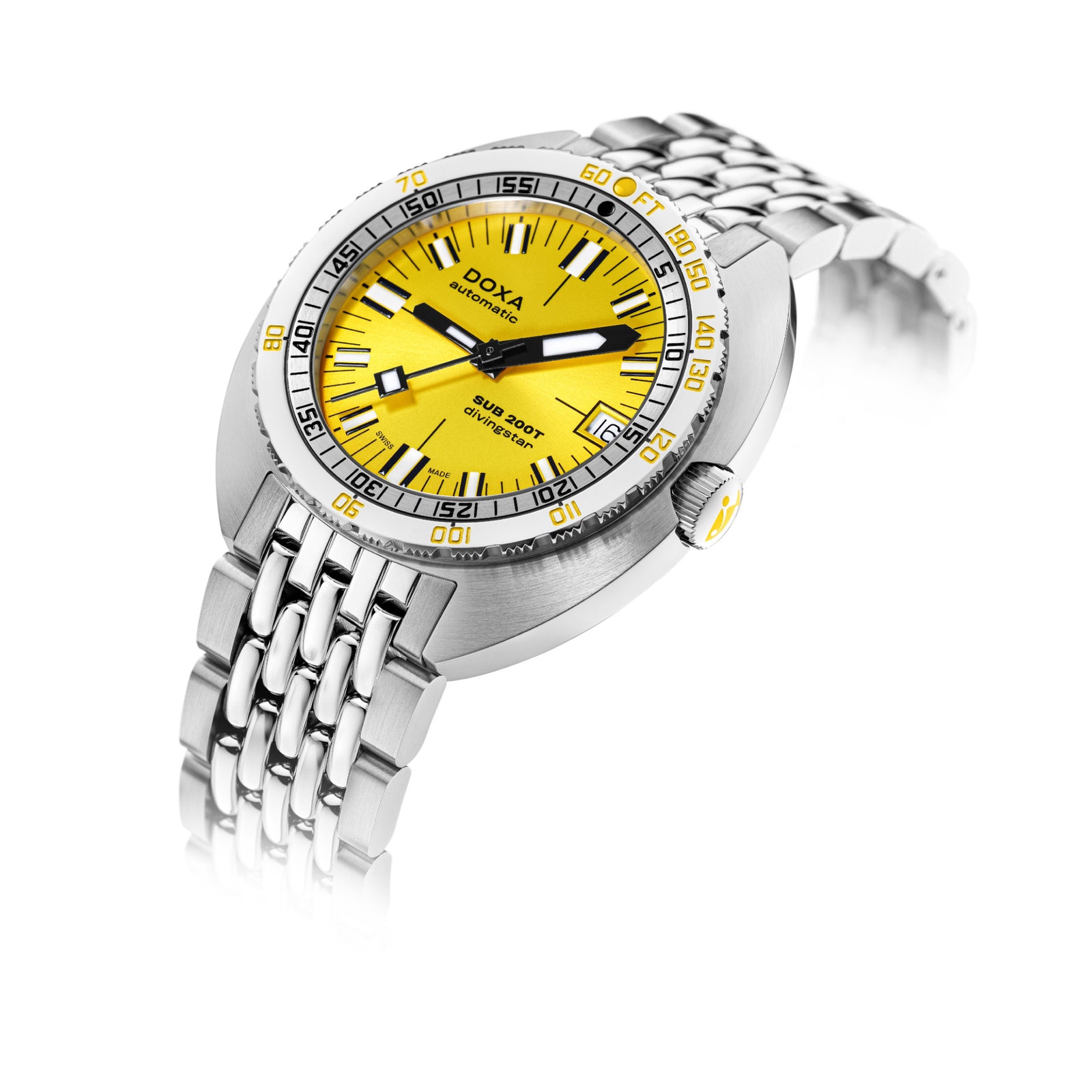 Doxa 200 T - Divingstar (Yellow) Sunray Dial