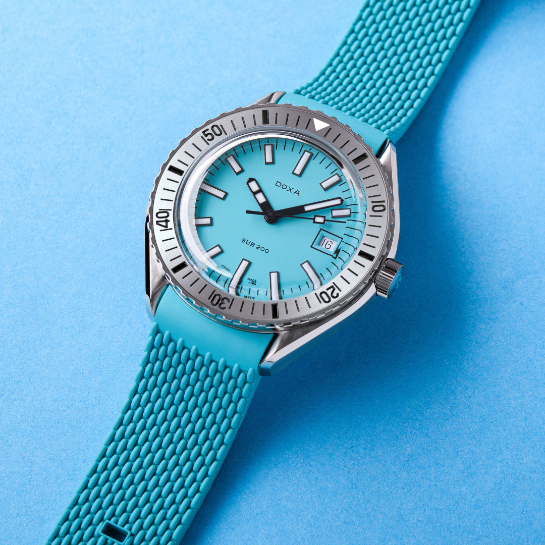 Doxa 200 - Aquamarine (Turquoise) Steel Bezel