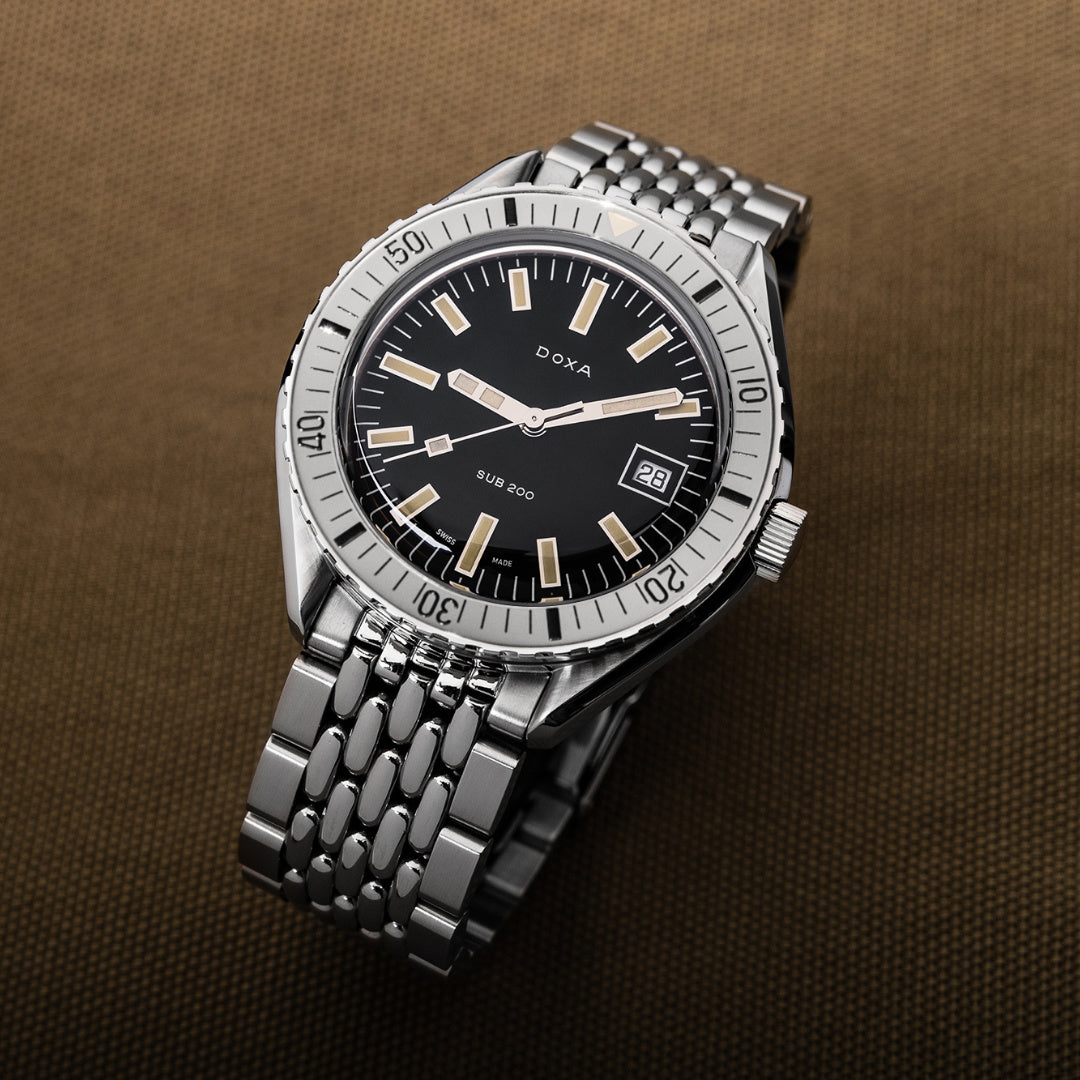 Doxa 200 - Sharkhunter (Black) Steel Bezel