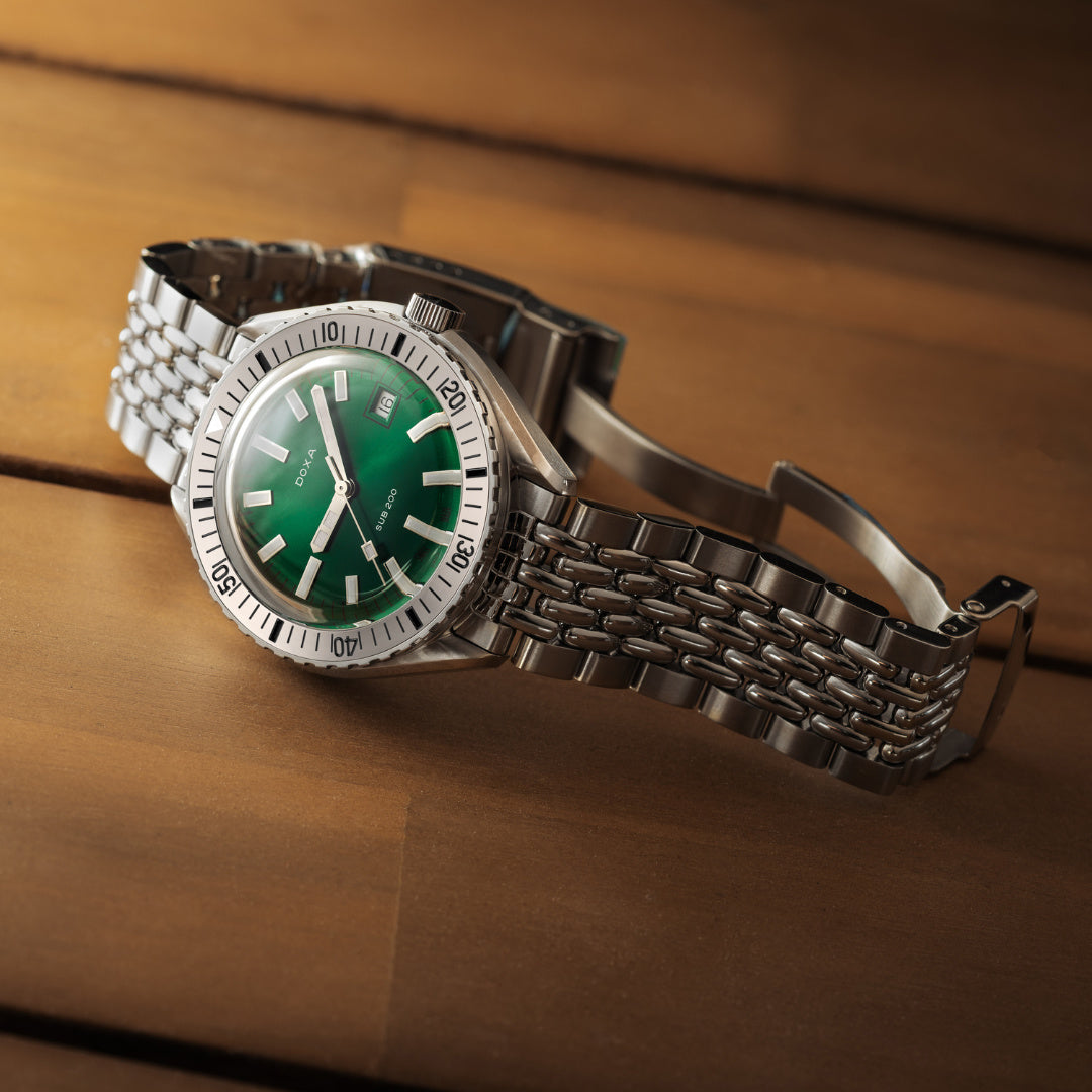 Doxa 200 - Sea Emerald (Green) Steel Bezel