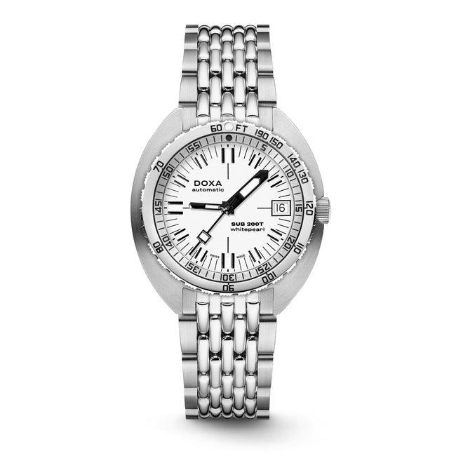 Doxa 200 T - Whitepearl (White) Iconic Dial