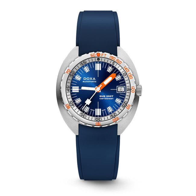Doxa 200 T - Carribean (Navy Blue) Sunray Dial