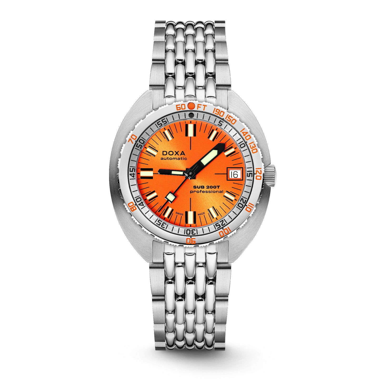 Doxa 200 T - Professional (Orange) Sunray Dial