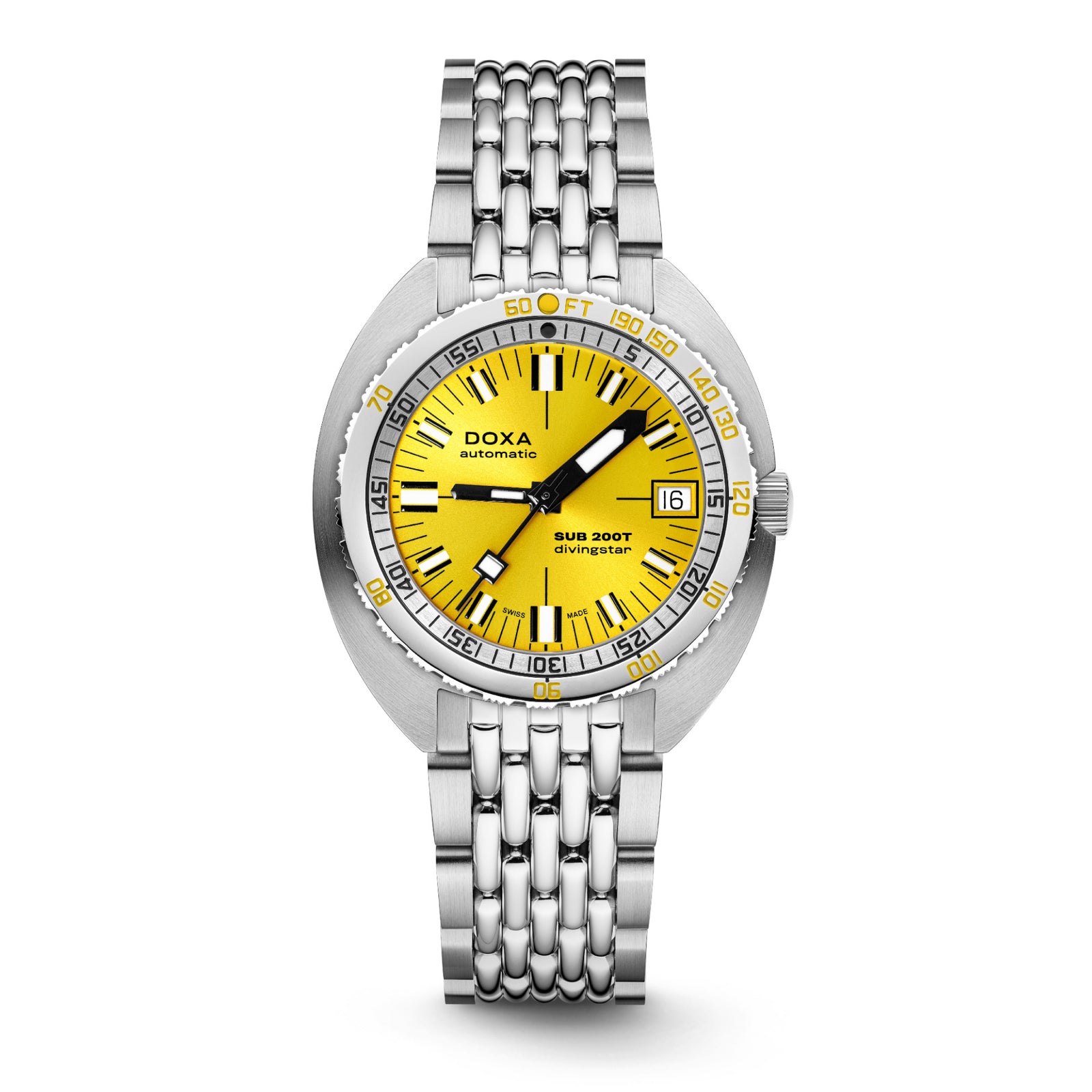 Doxa 200 T - Divingstar (Yellow) Sunray Dial
