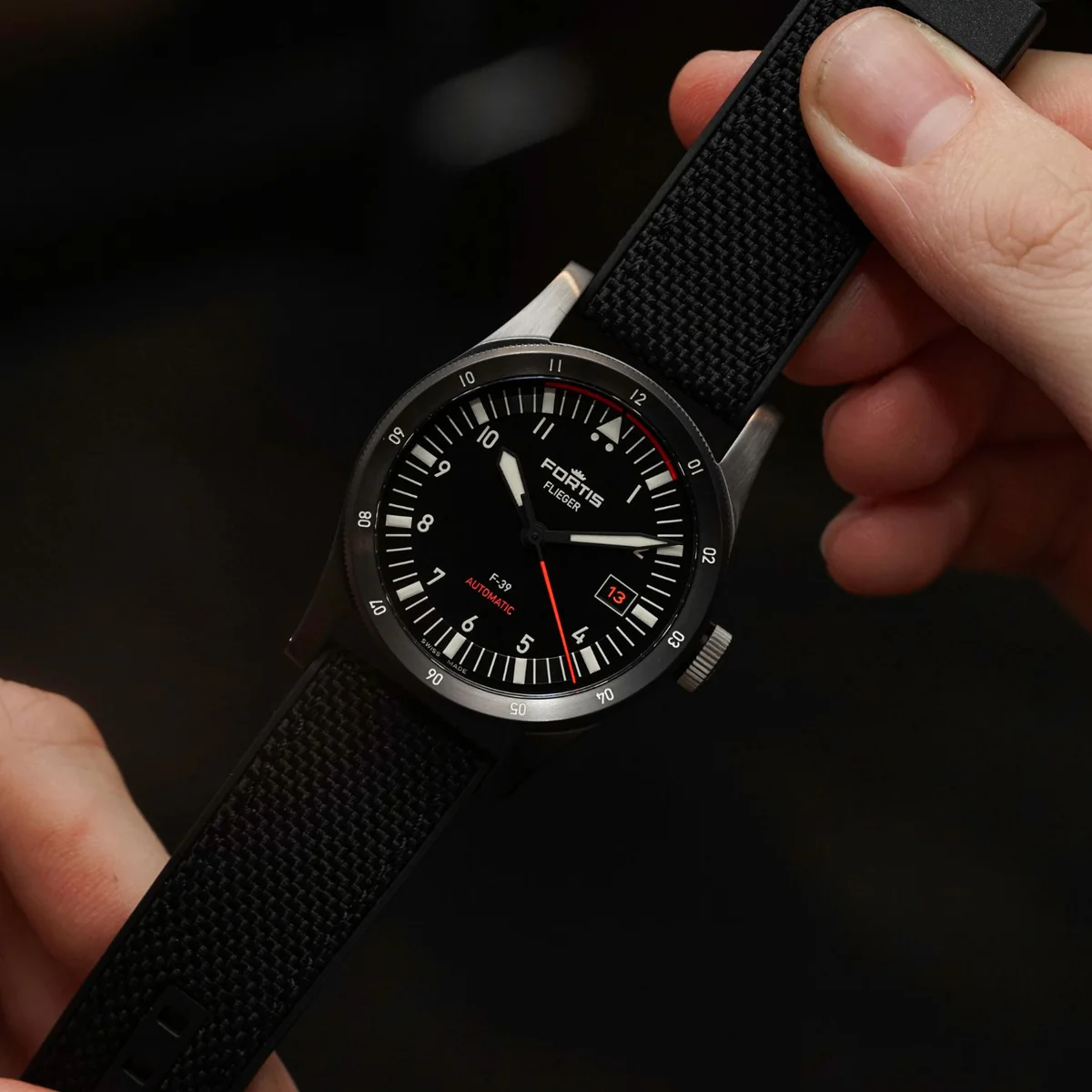 Fortis - Flieger 39mm Mission Black