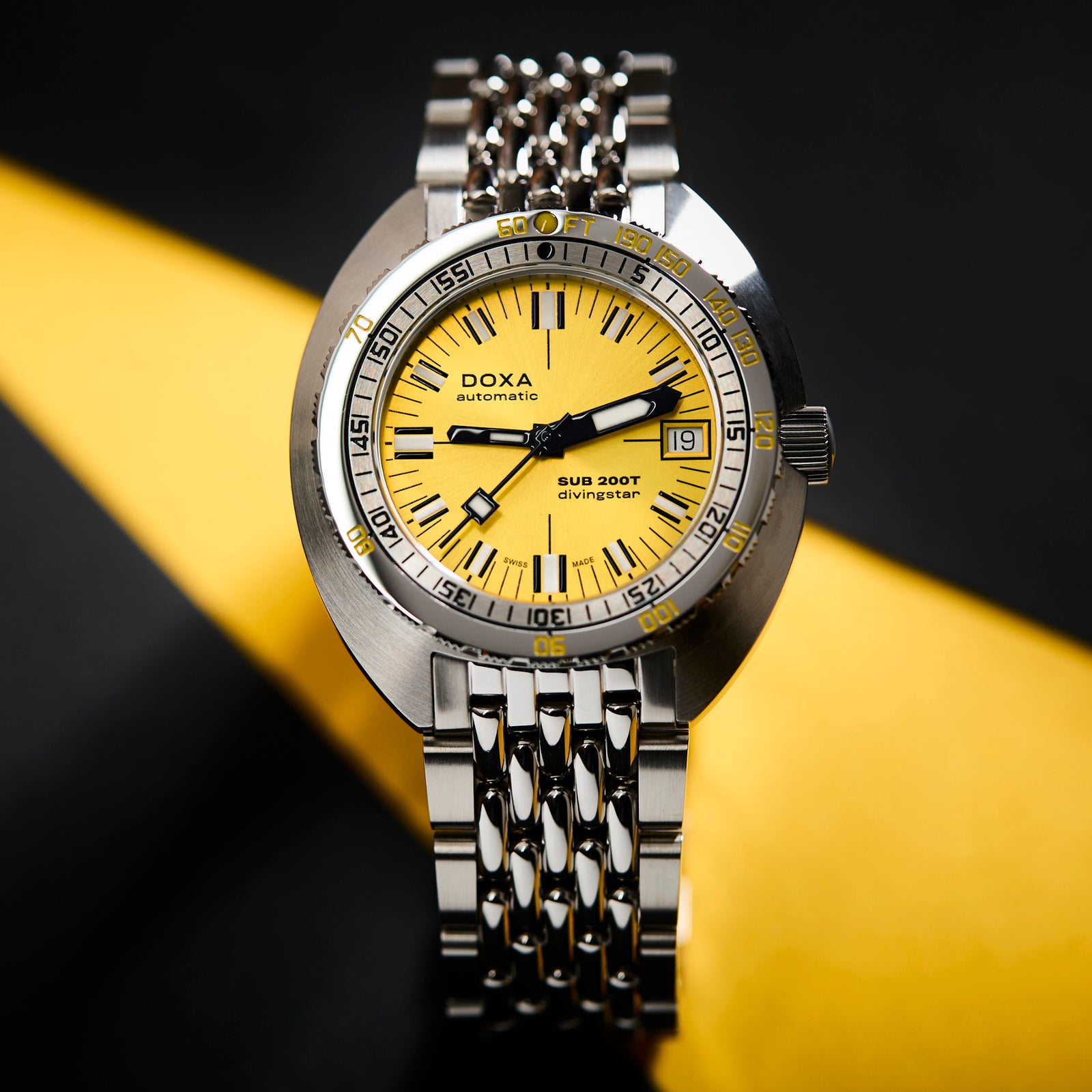 Doxa 200 T - Divingstar (Yellow) Sunray Dial