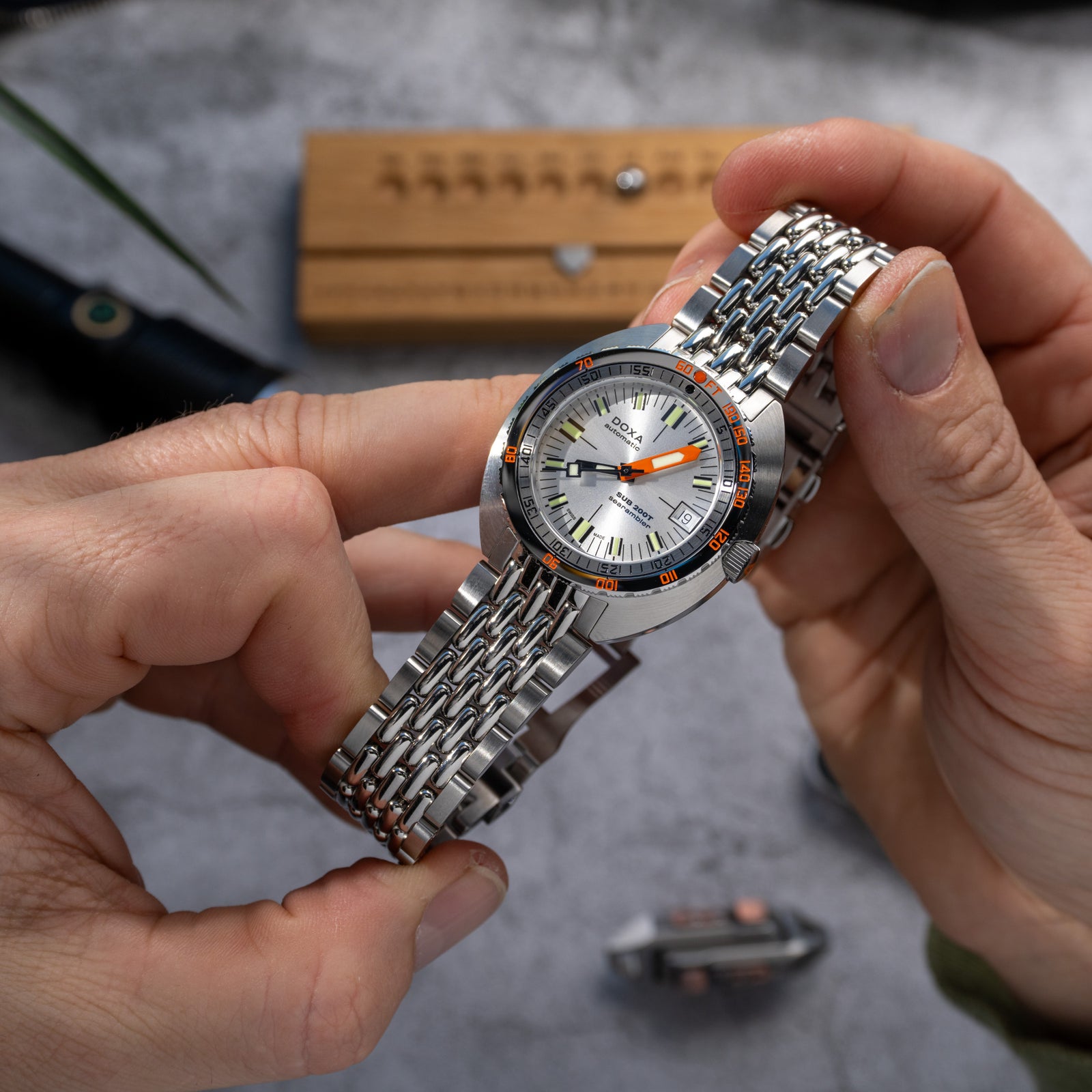 Doxa 200 T - Searambler (Silver) Sunray Dial