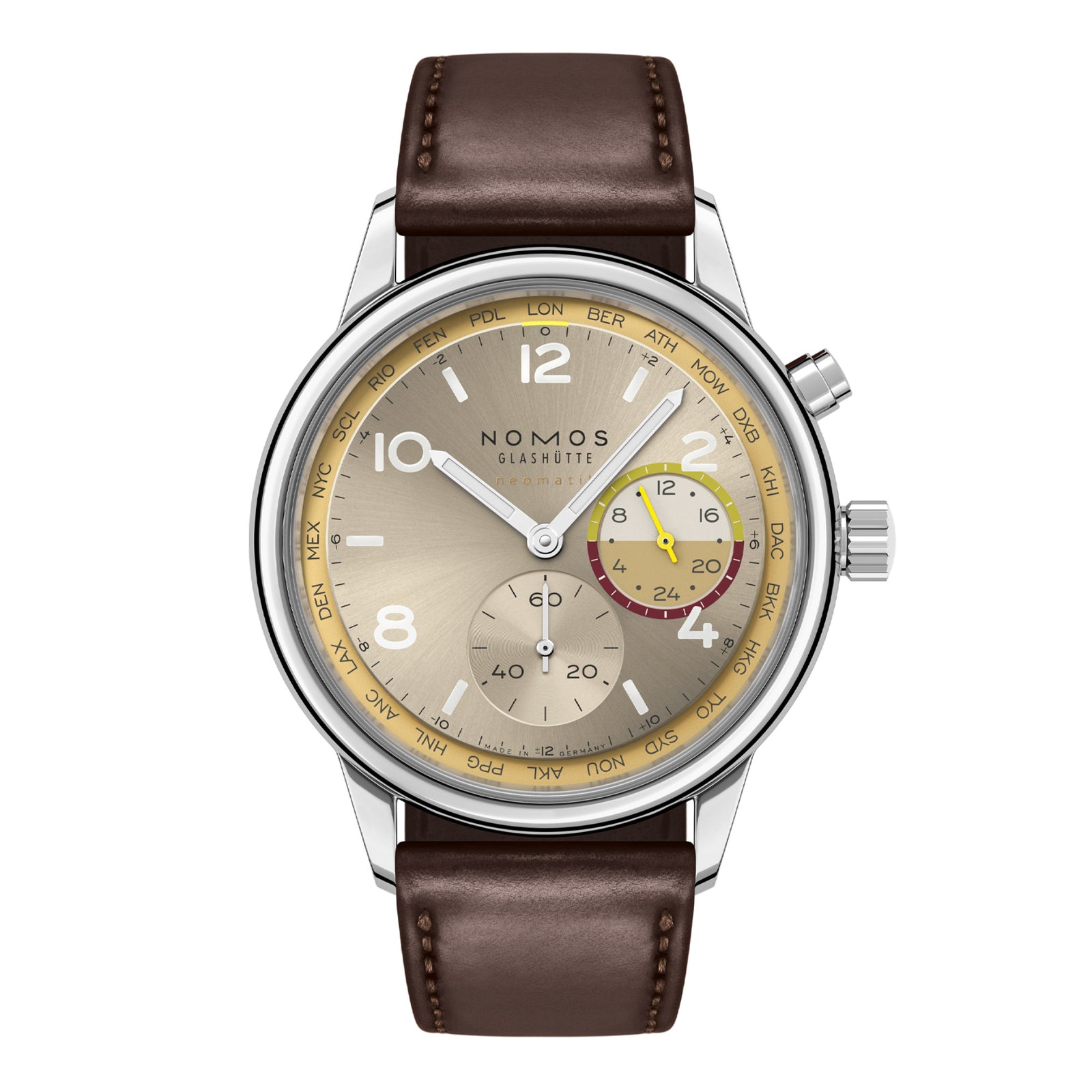 NEW! NOMOS - Club Sport Worldtimer Reverie Ref: 790.S11