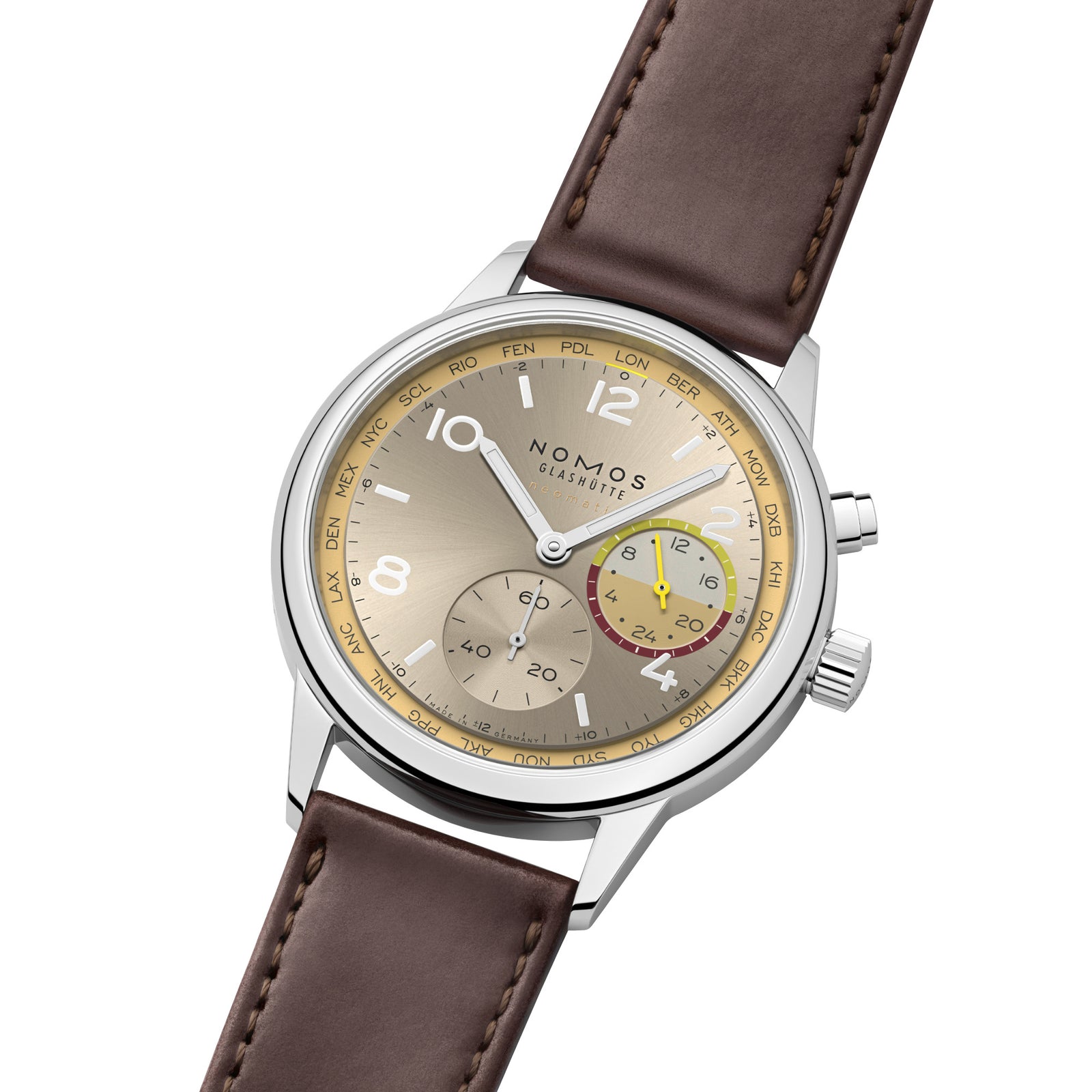 NEW! NOMOS - Club Sport Worldtimer Reverie Ref: 790.S11
