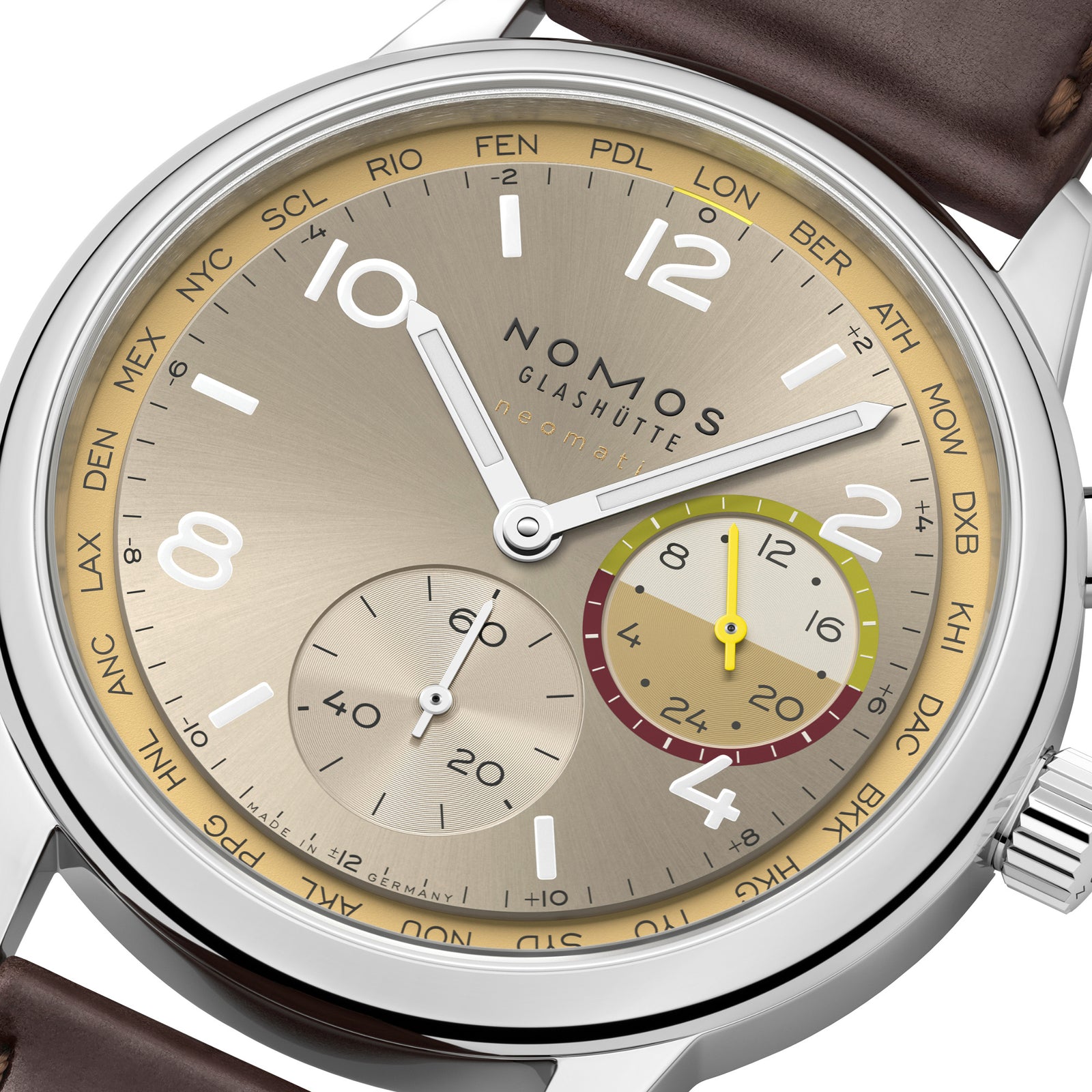 NEW! NOMOS - Club Sport Worldtimer Reverie Ref: 790.S11