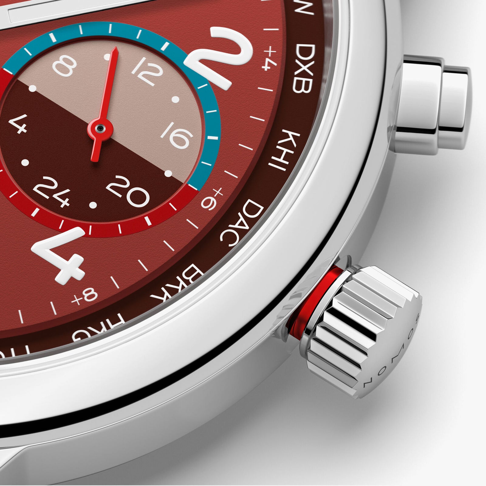 NEW! NOMOS - Club Sport Worldtimer Magma Ref: 790.S5