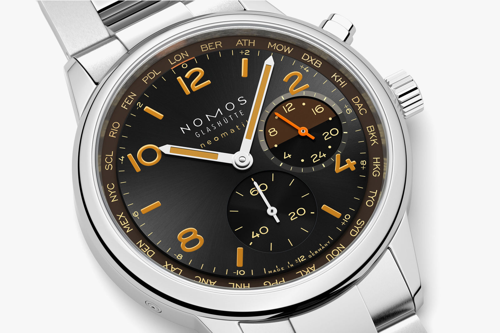 NEW! NOMOS - Club Sport Worldtimer Grid Ref: 790.S8