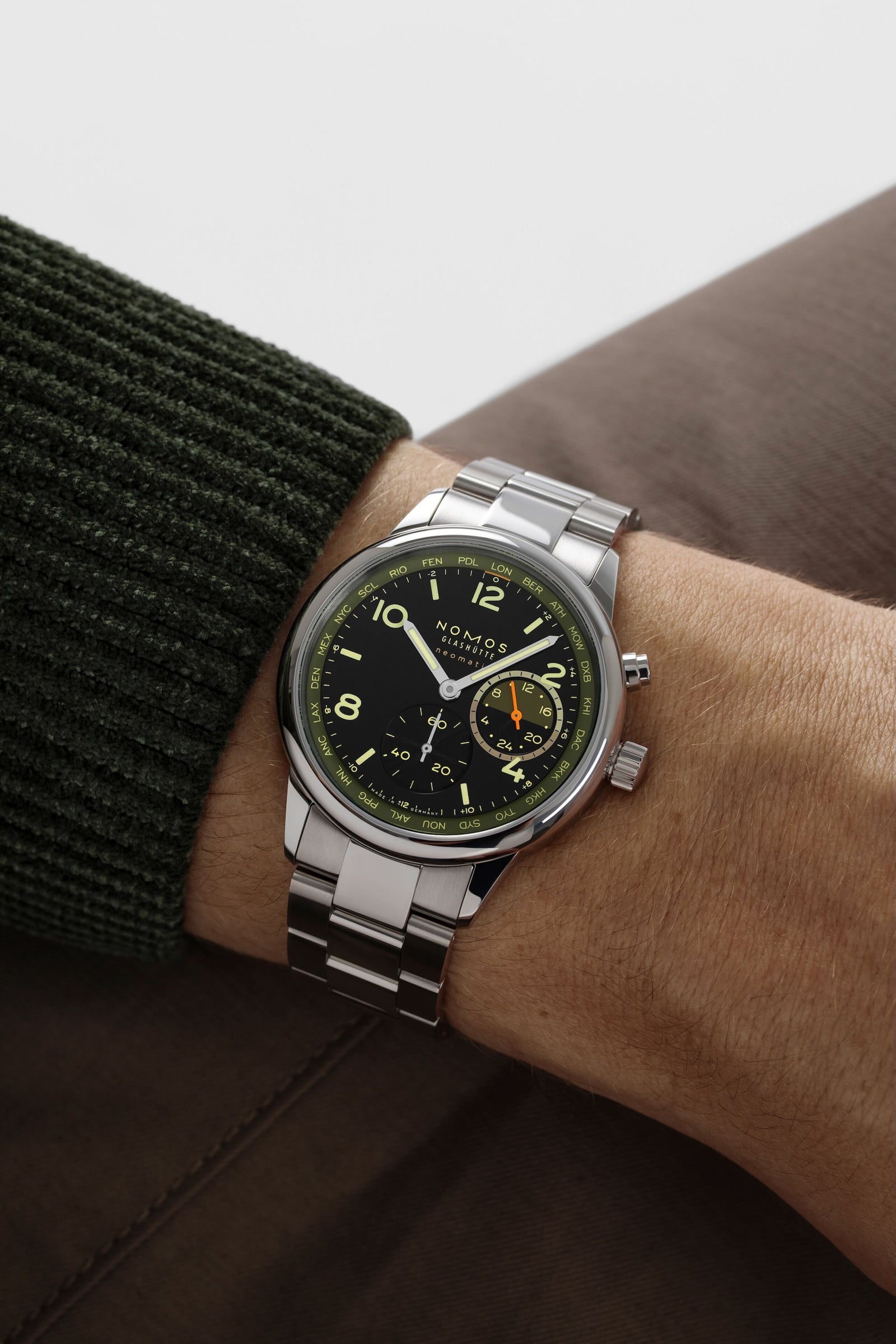 NEW! NOMOS - Club Sport Worldtimer Vector Ref: 790.S9