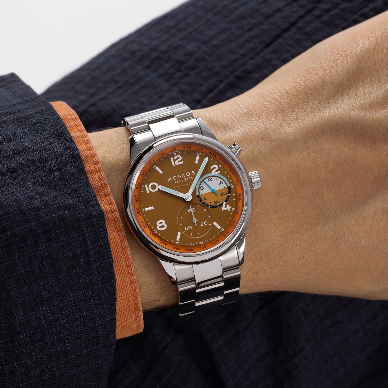 NEW! NOMOS - Club Sport Worldtimer Canyon Ref: 790.S3