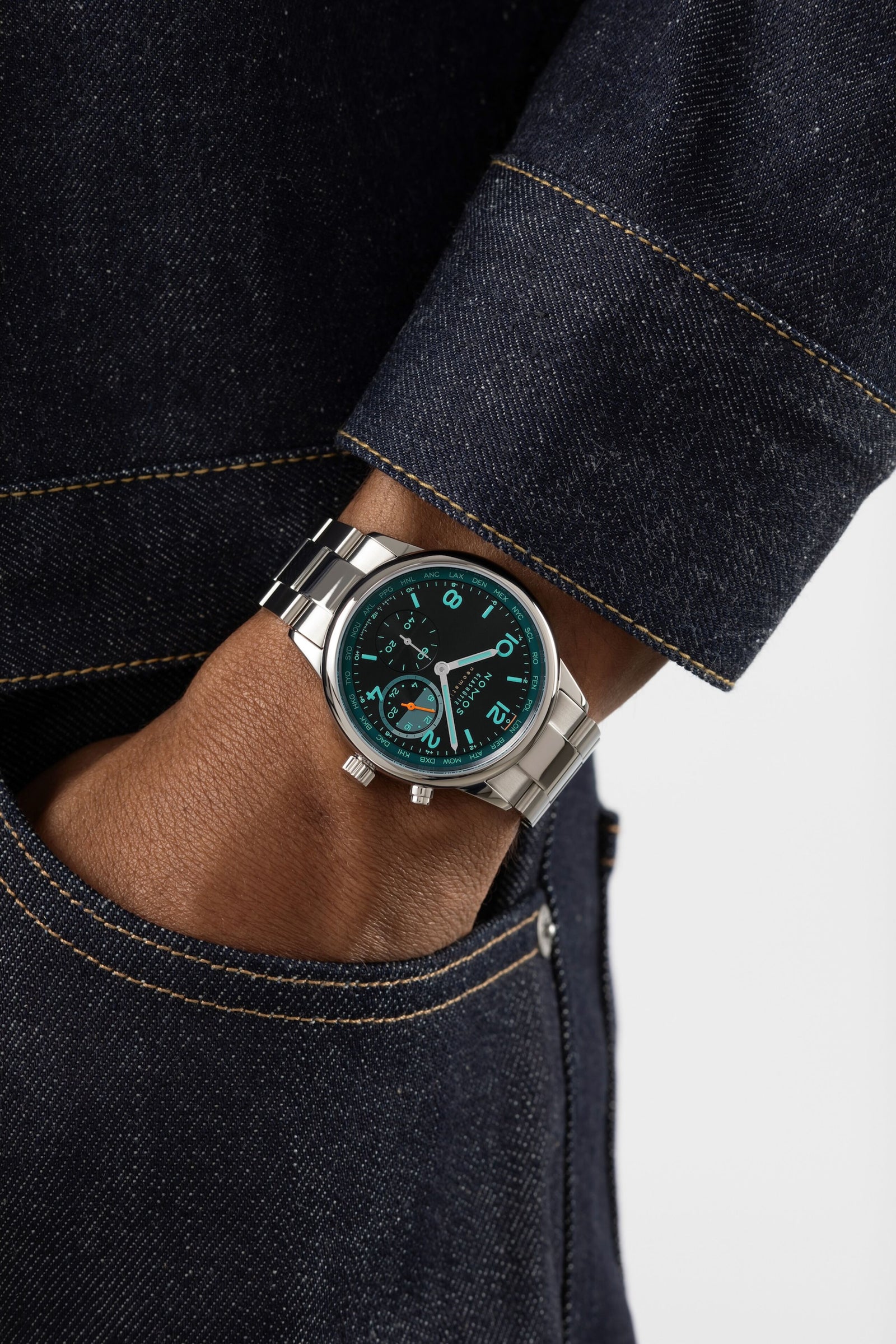 NEW! NOMOS - Club Sport Worldtimer Trace Ref: 790.S7