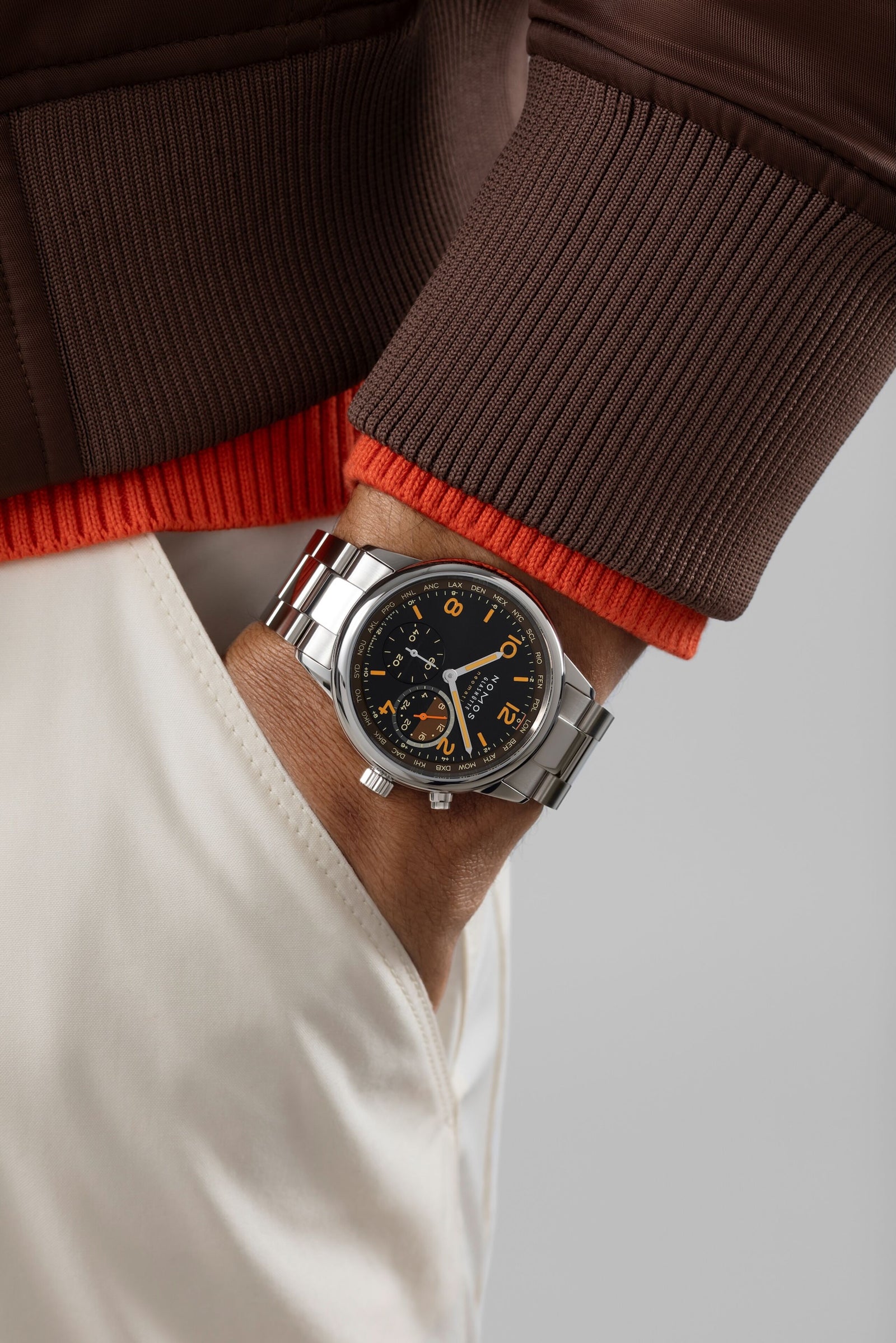 NEW! NOMOS - Club Sport Worldtimer Grid Ref: 790.S8