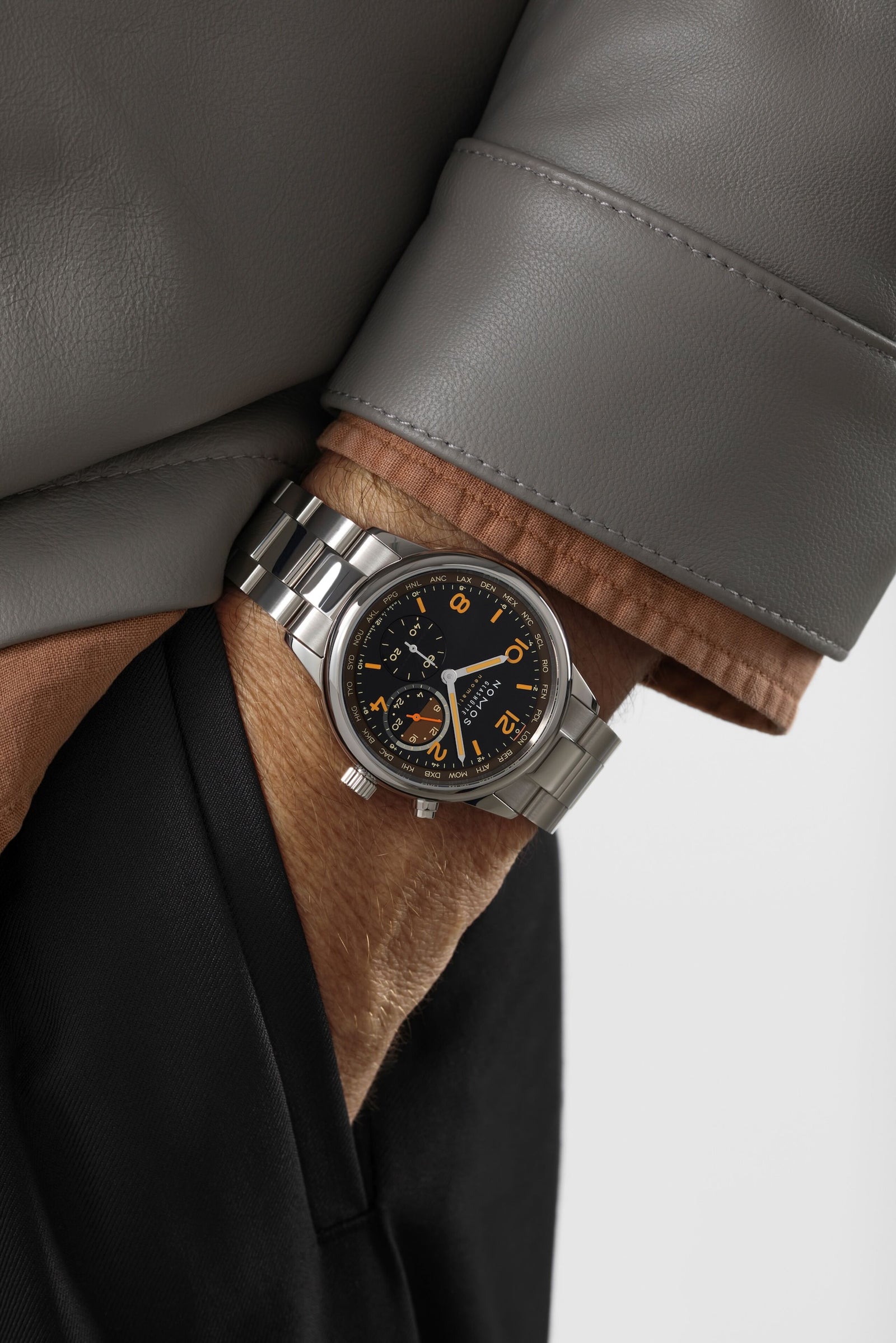 NEW! NOMOS - Club Sport Worldtimer Grid Ref: 790.S8