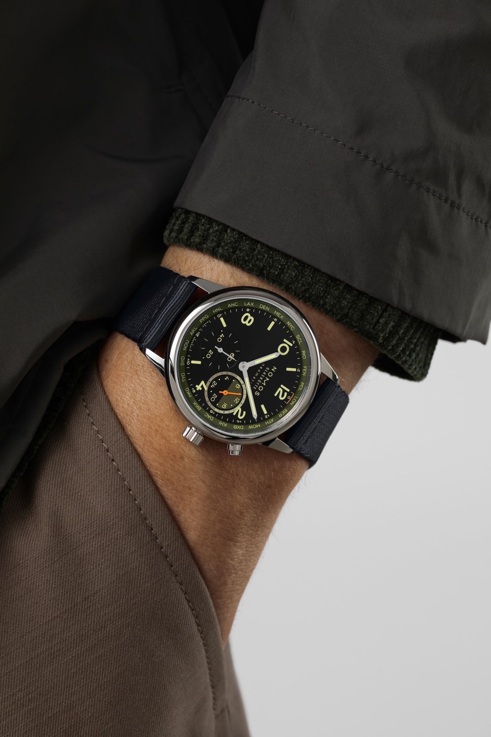 NEW! NOMOS - Club Sport Worldtimer Vector Ref: 790.S9