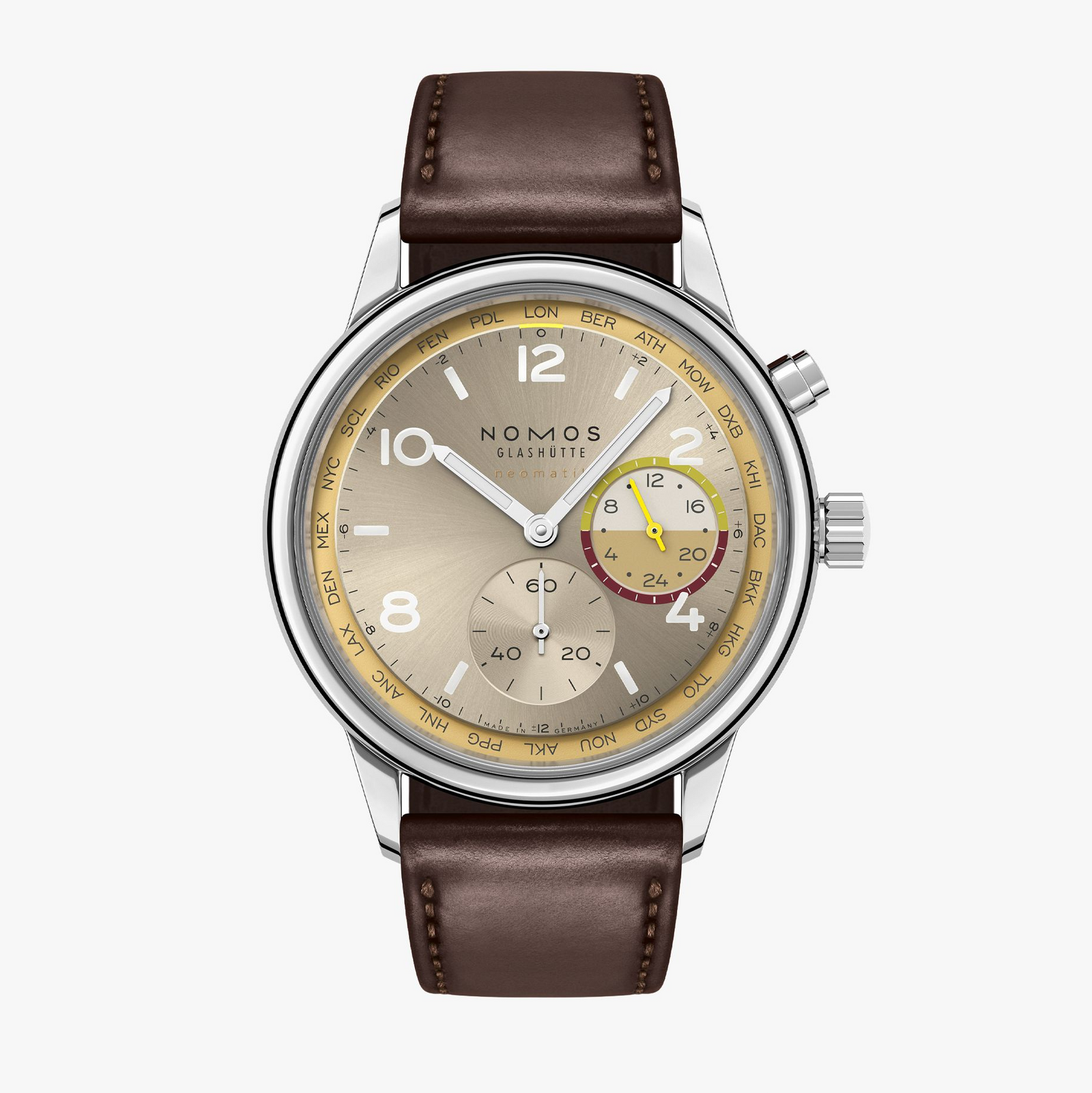 NEW! NOMOS - Club Sport Worldtimer Reverie Ref: 790.S11