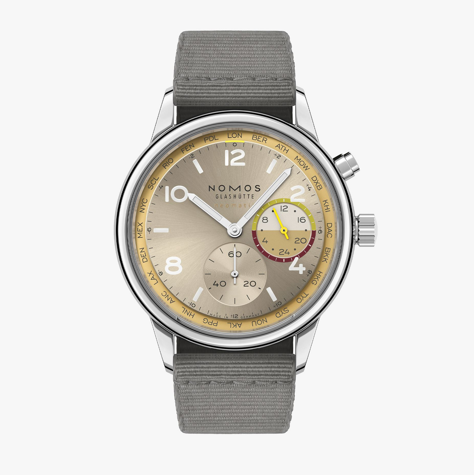 NEW! NOMOS - Club Sport Worldtimer Reverie Ref: 790.S11