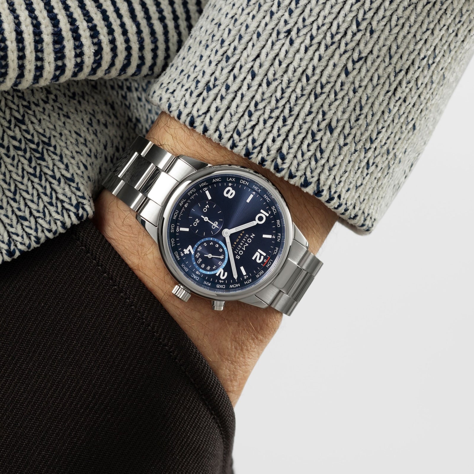 NEW! NOMOS - Club Sport Worldtimer Blue Ref: 790