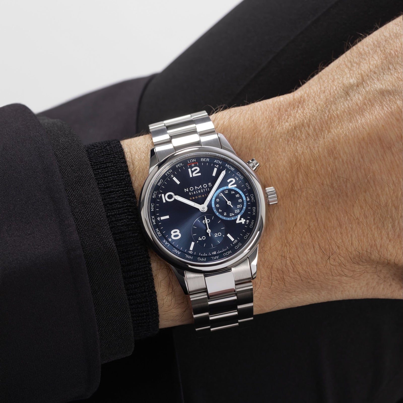 NEW! NOMOS - Club Sport Worldtimer Blue Ref: 790