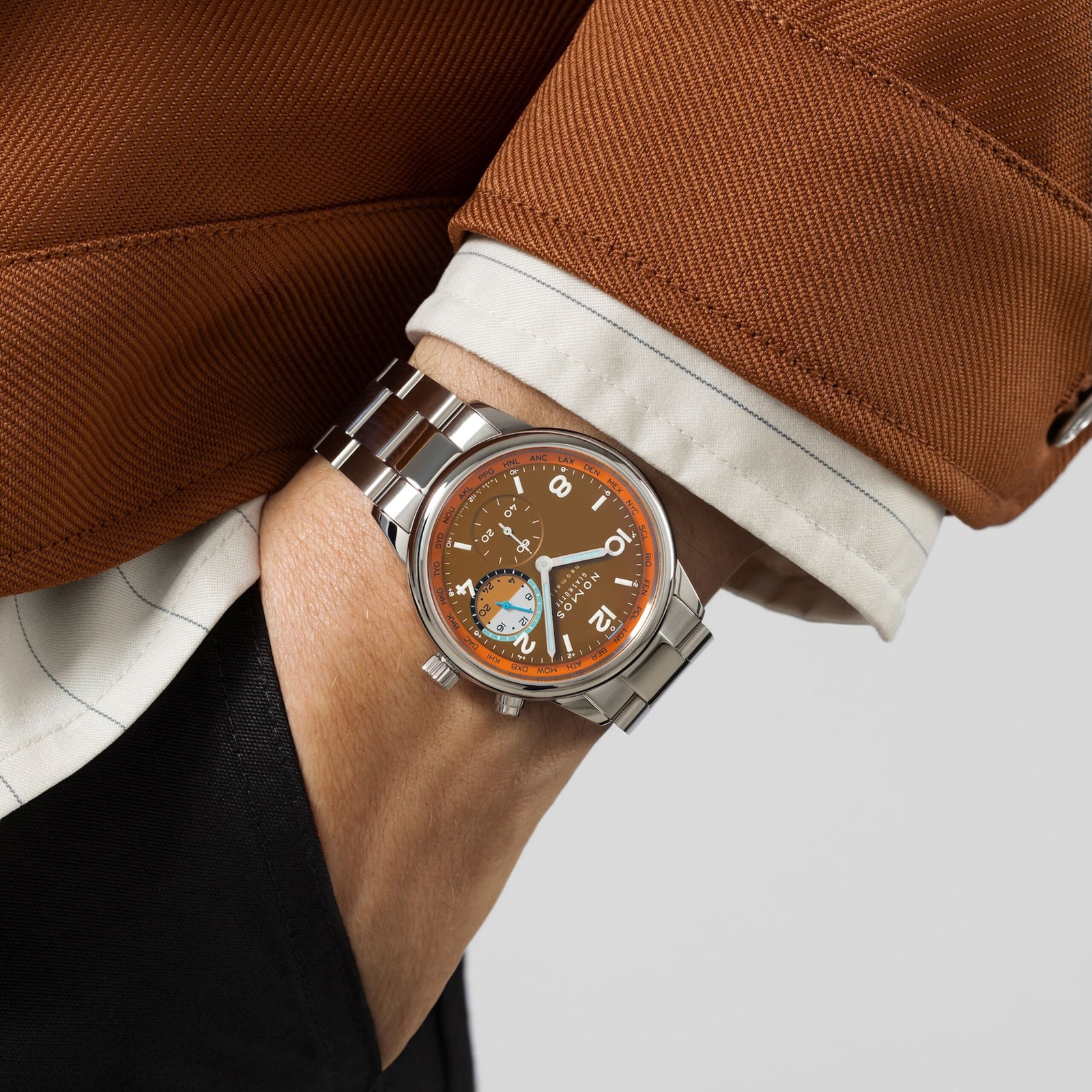NEW! NOMOS - Club Sport Worldtimer Canyon Ref: 790.S3