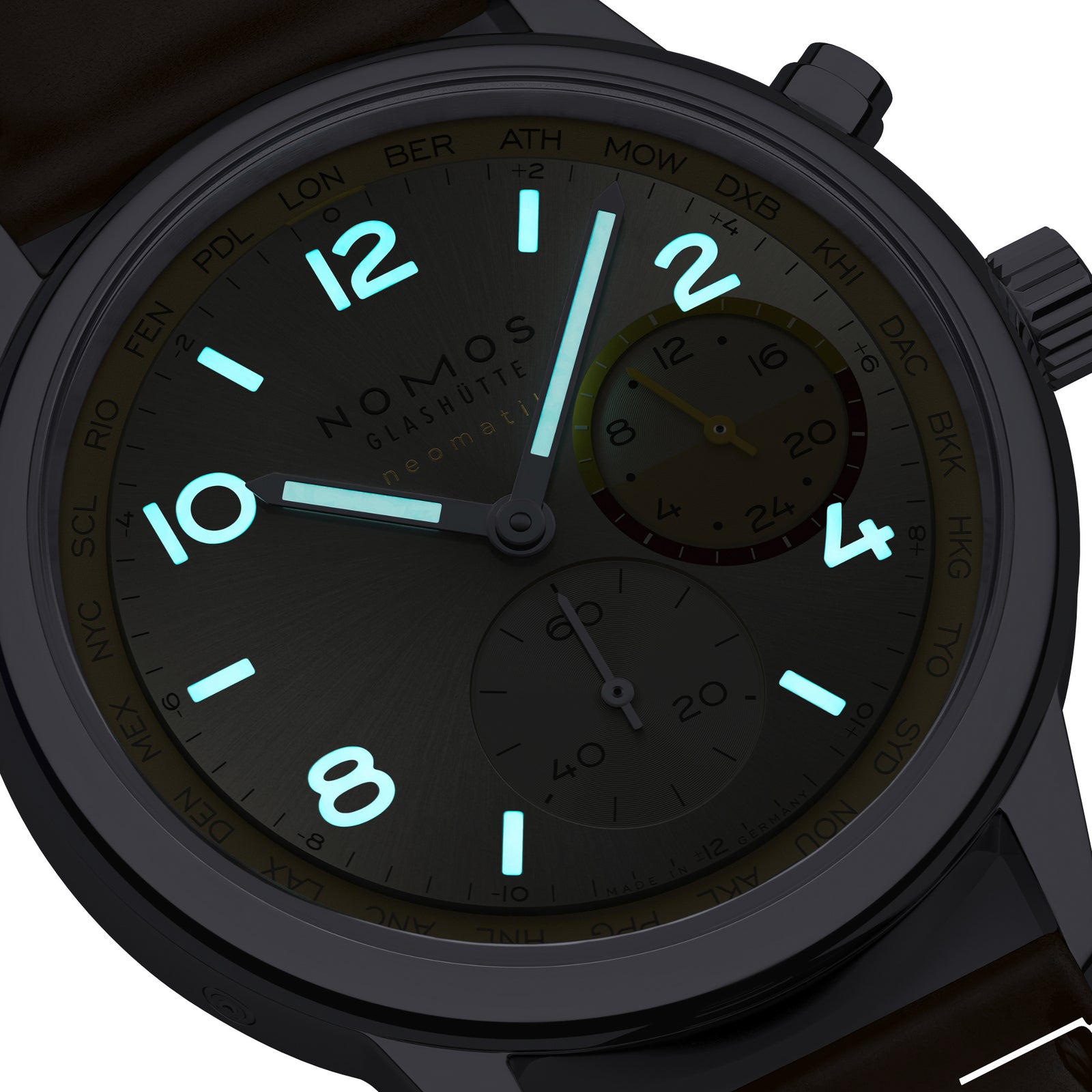 NEW! NOMOS - Club Sport Worldtimer Reverie Ref: 790.S11