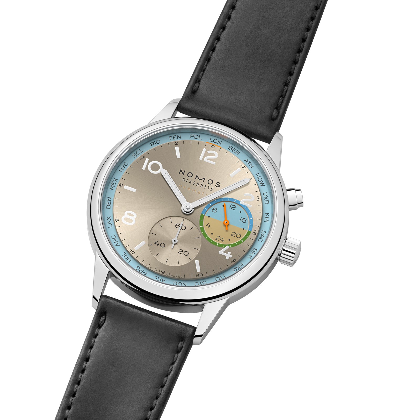 NEW! NOMOS - Club Sport Worldtimer Reverie Ref: 790.S11