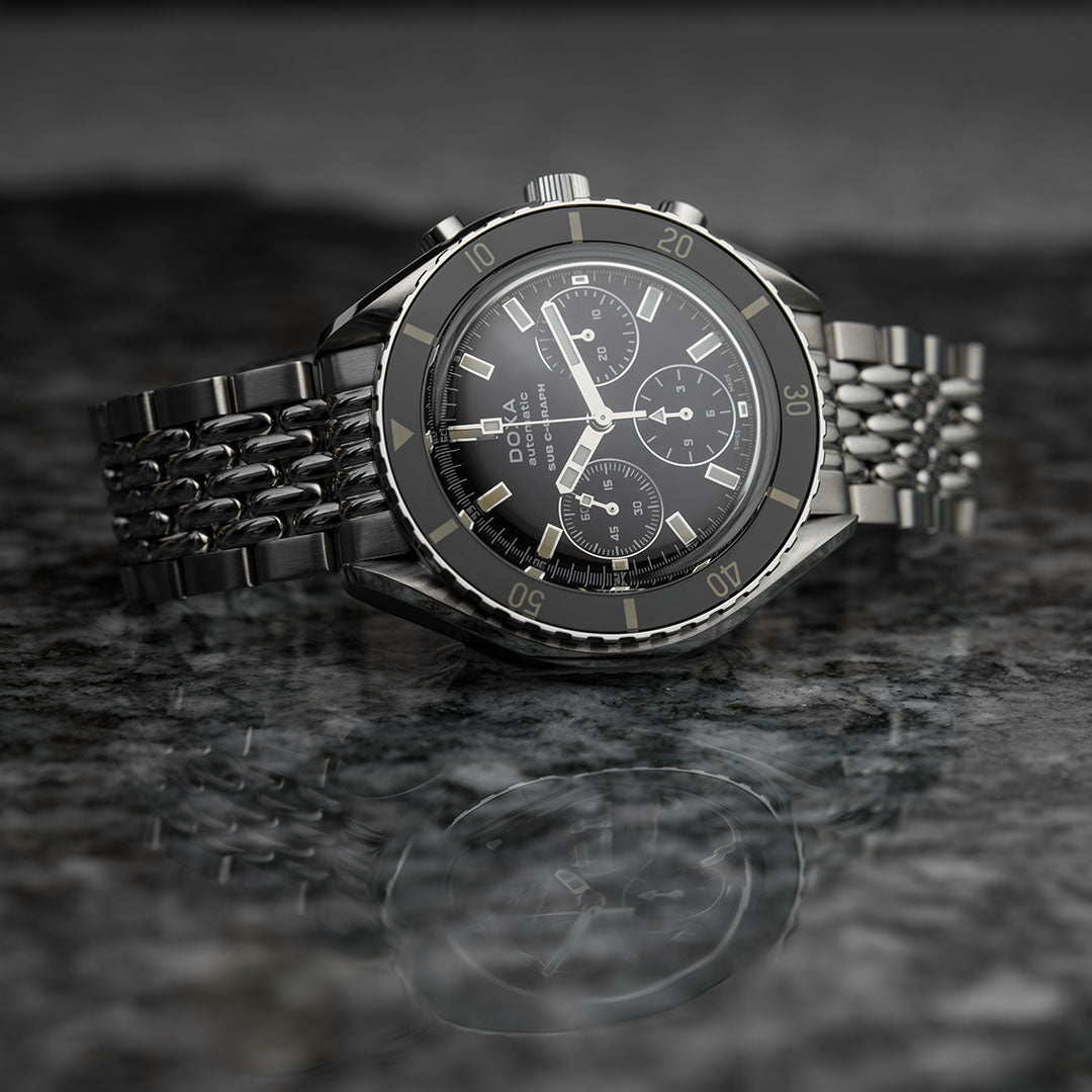 Doxa 200 C-Graph - Sharkhunter (Black) – Roldorf & Co.