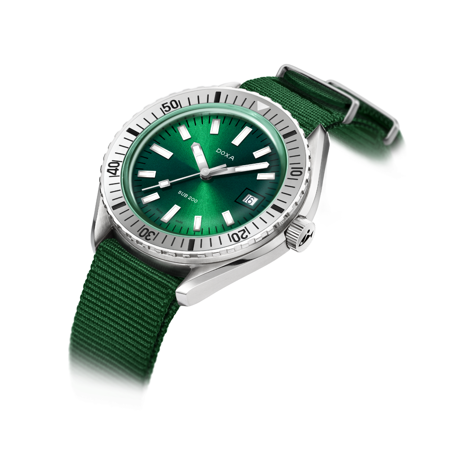 Doxa 200 - Sea Emerald (Green) Steel Bezel