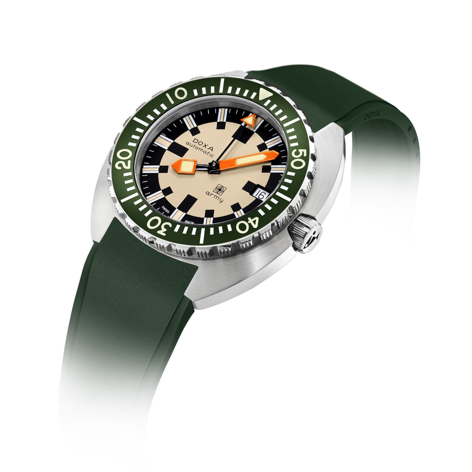 Doxa Army - Green Bezel / Steel