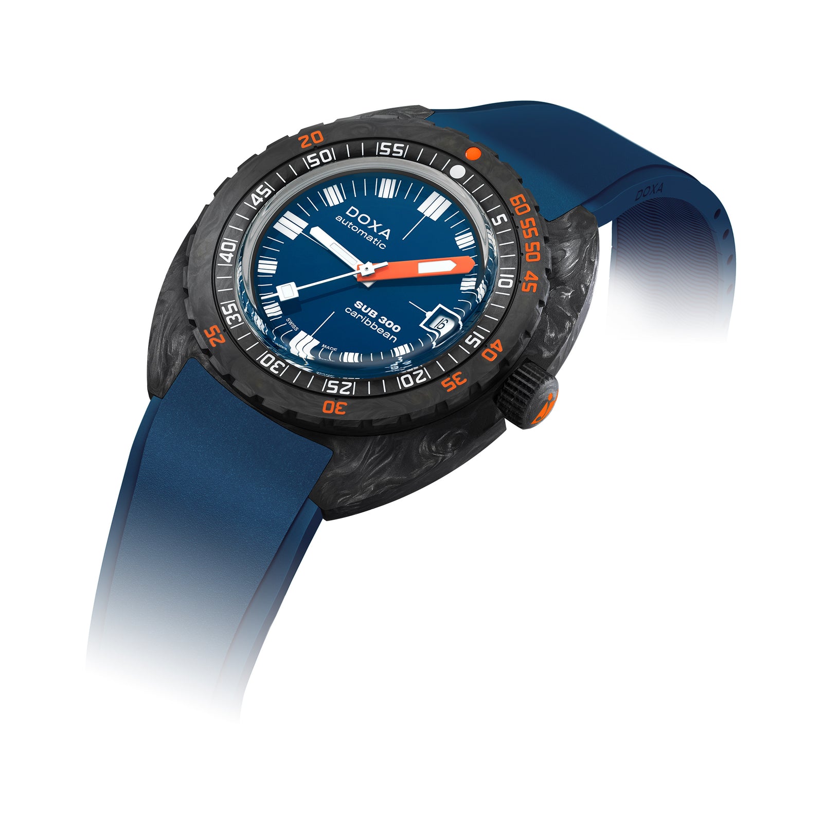 Doxa 300 Carbon - Carribean (Navy Blue)