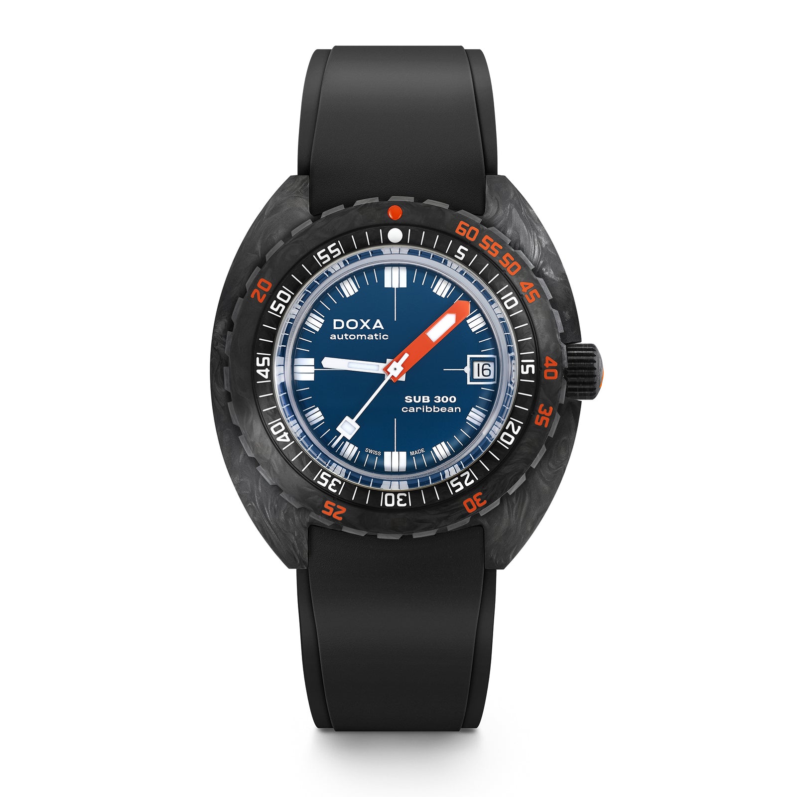 Doxa 300 Carbon - Carribean (Navy Blue)