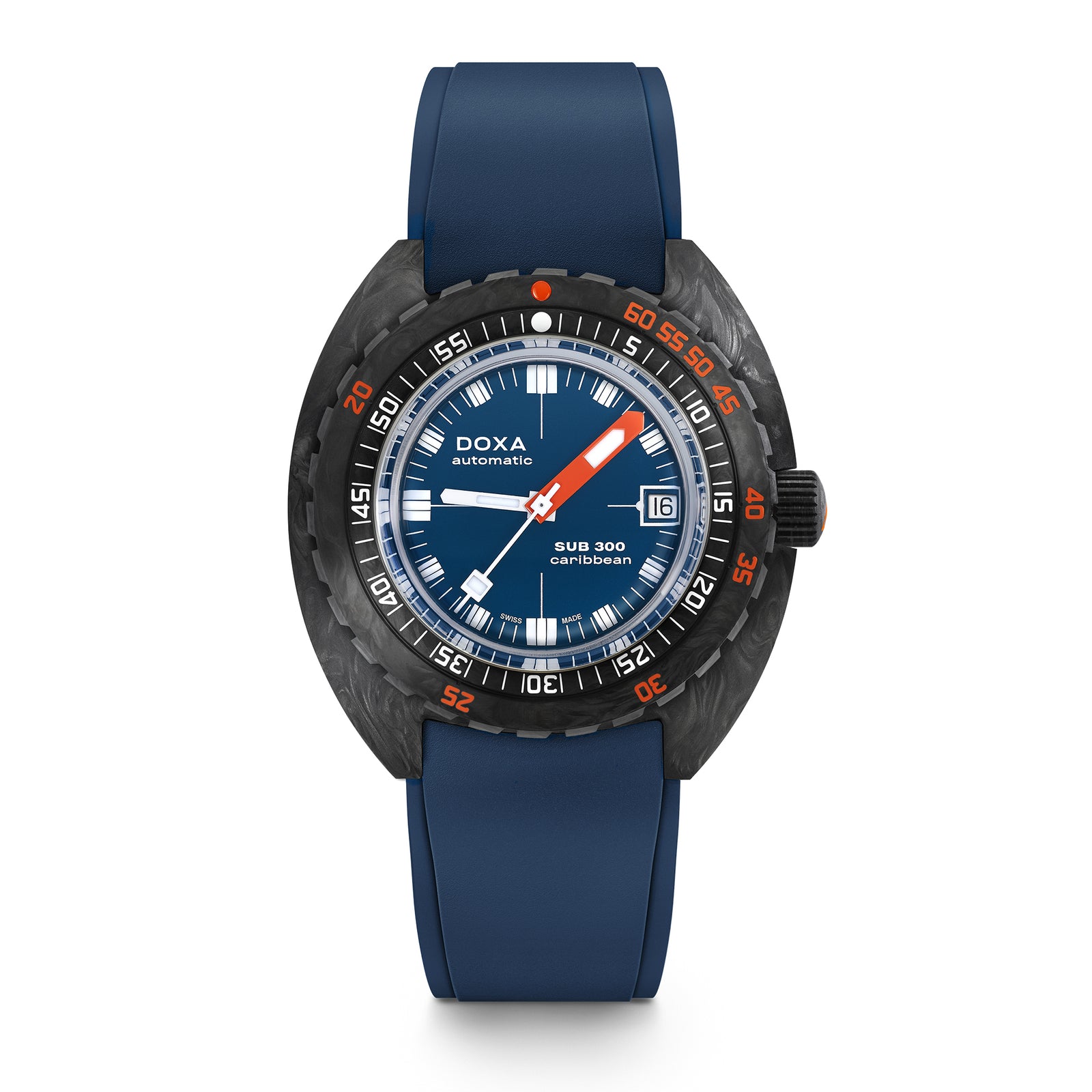 Doxa 300 Carbon - Carribean (Navy Blue)