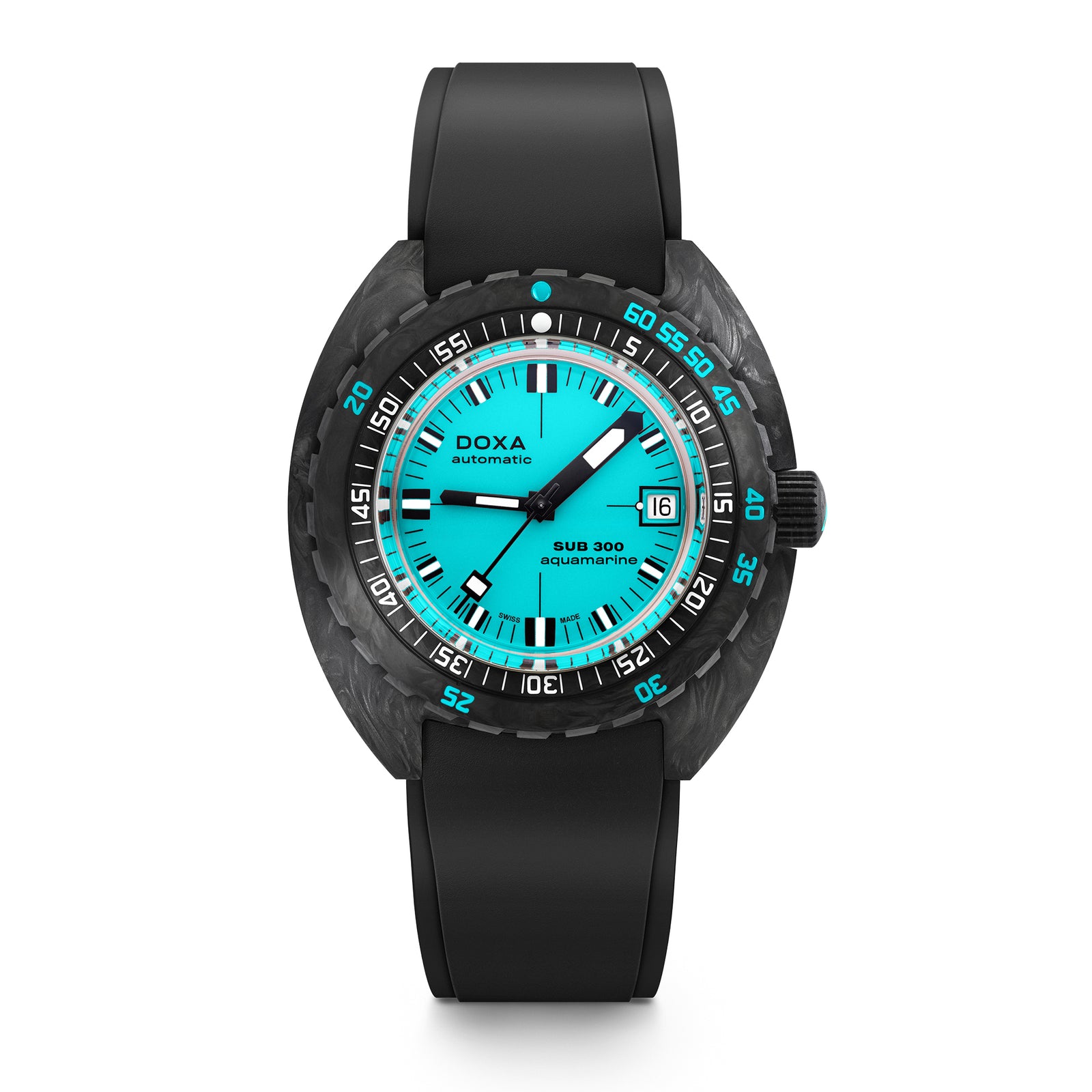 Doxa 300 Carbon - Aquamarine (Turquoise)